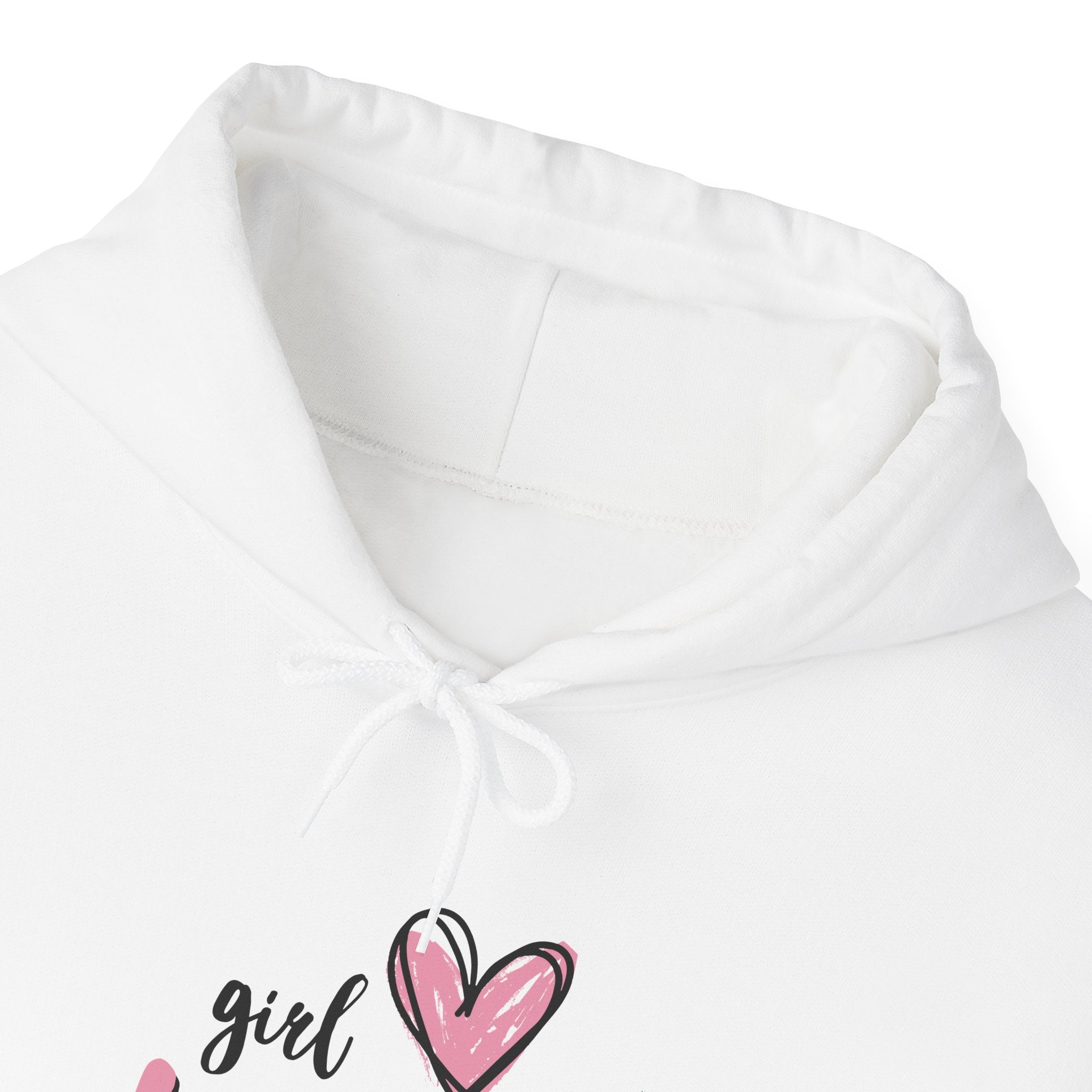 Girl Mom Hoodie — Cute Pink Heart Mom Sweatshirt, Mother’s Day Gift