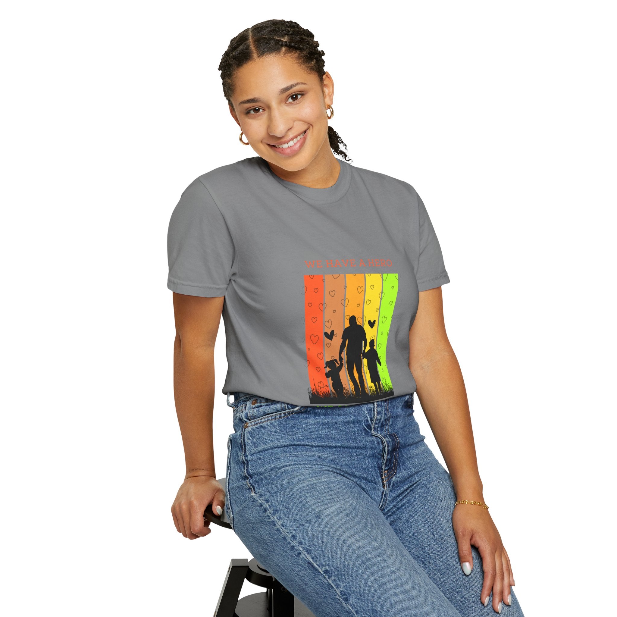 We Have a Hero Family Silhouette T-Shirt