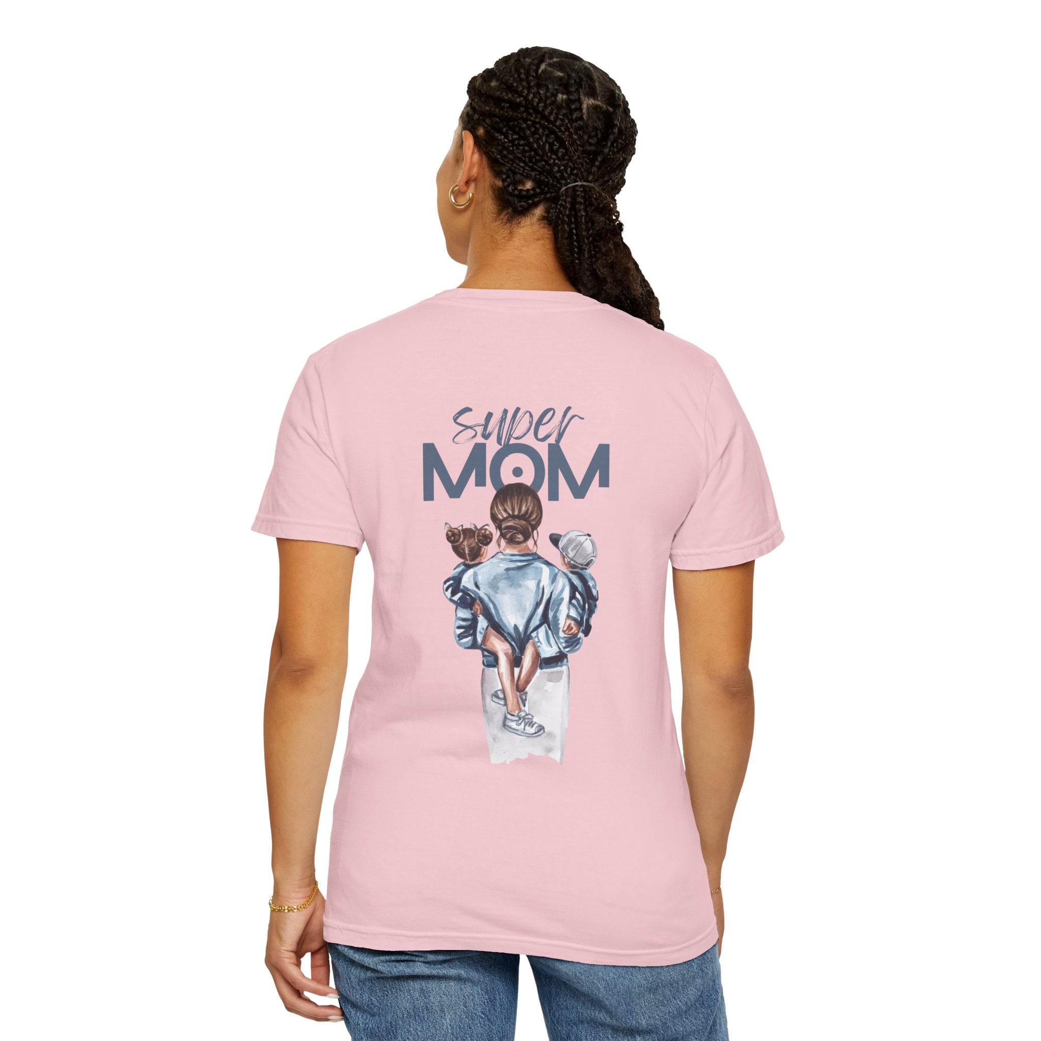 Super Mom T-Shirt — Mom with Kids Graphic Tee | Mother's Day Gift