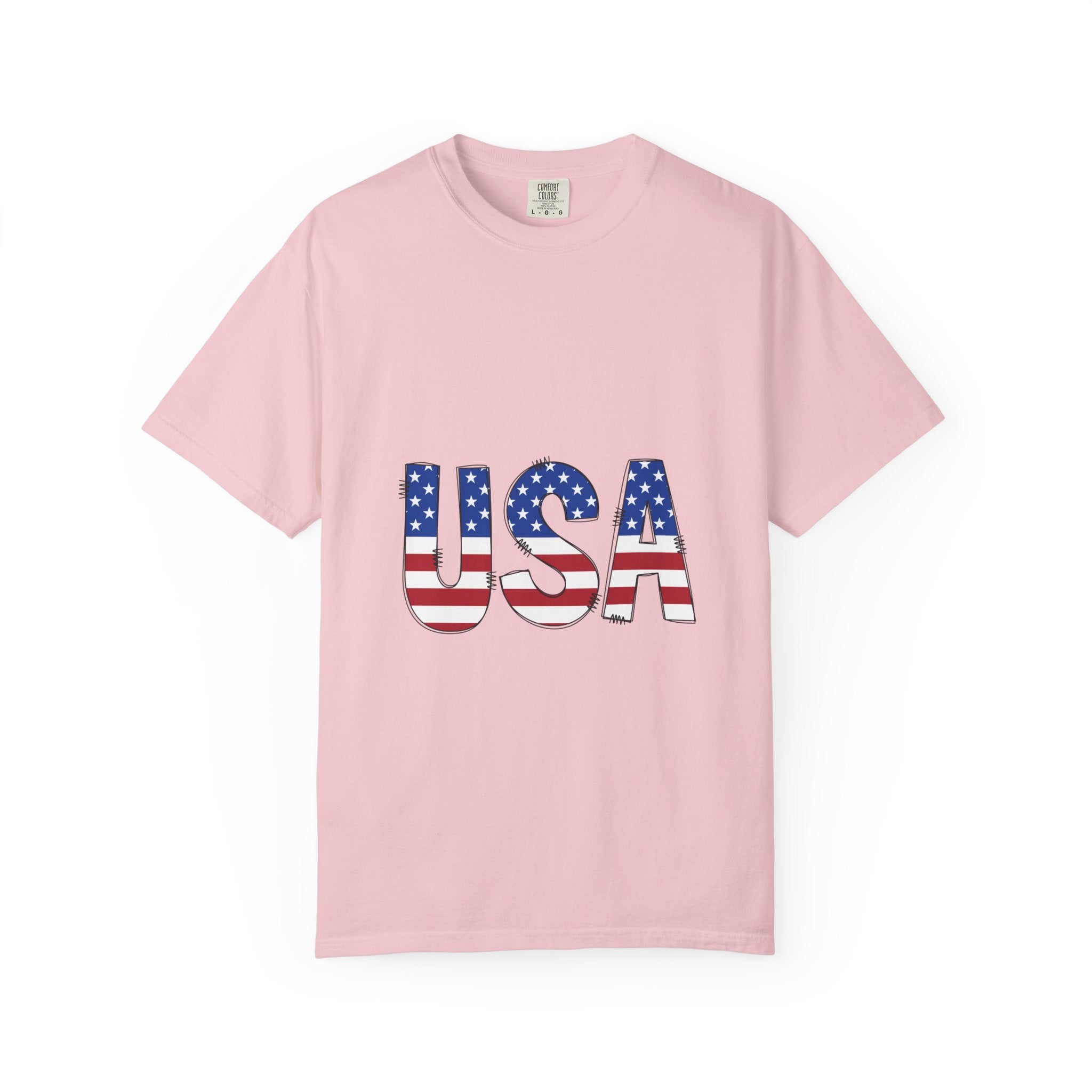 USA Flag Graphic T-Shirt — Patriotic Fourth of July Tee