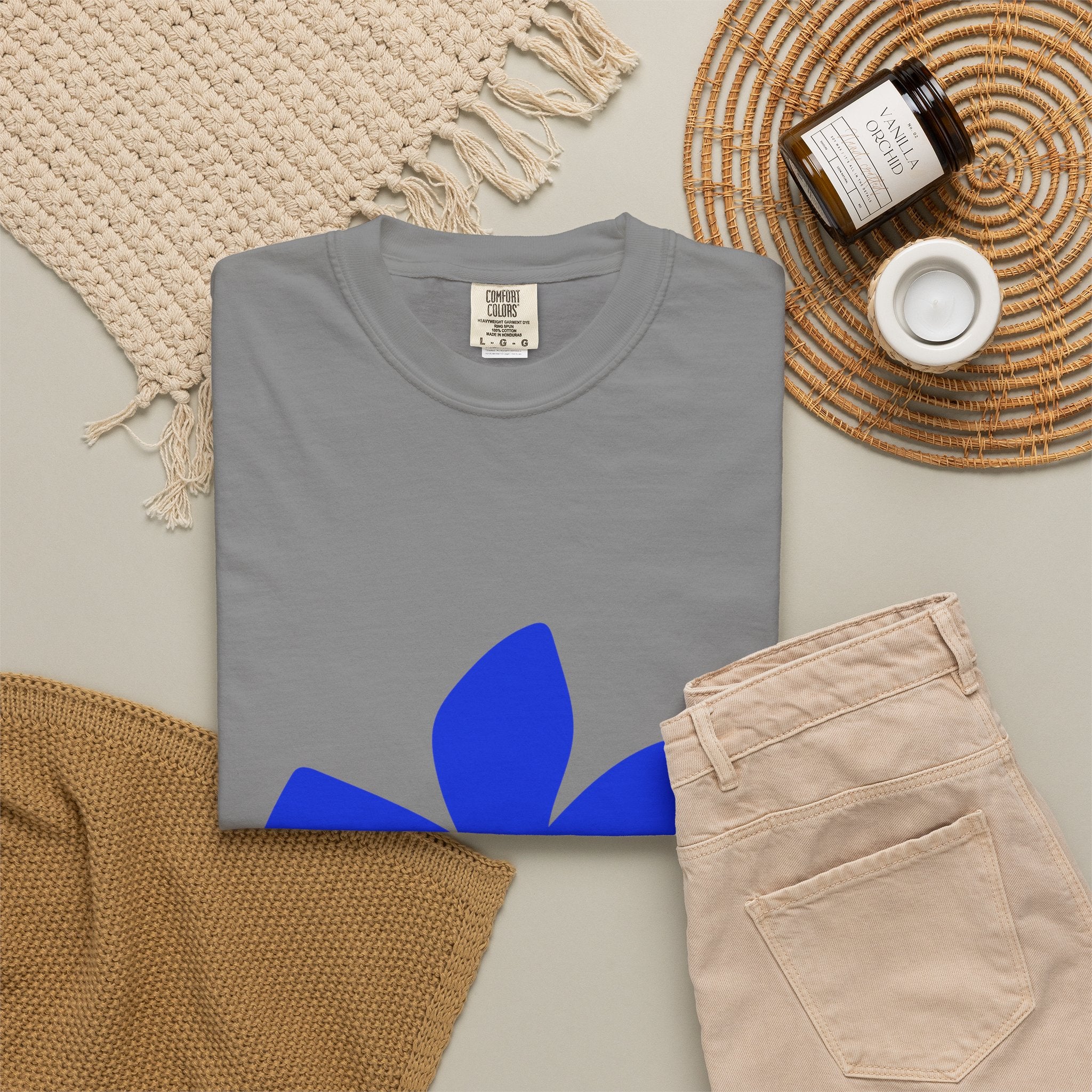 Aquarius Zodiac T-Shirt — Bold Blue Symbol, January 20–February 18 Astrology Tee