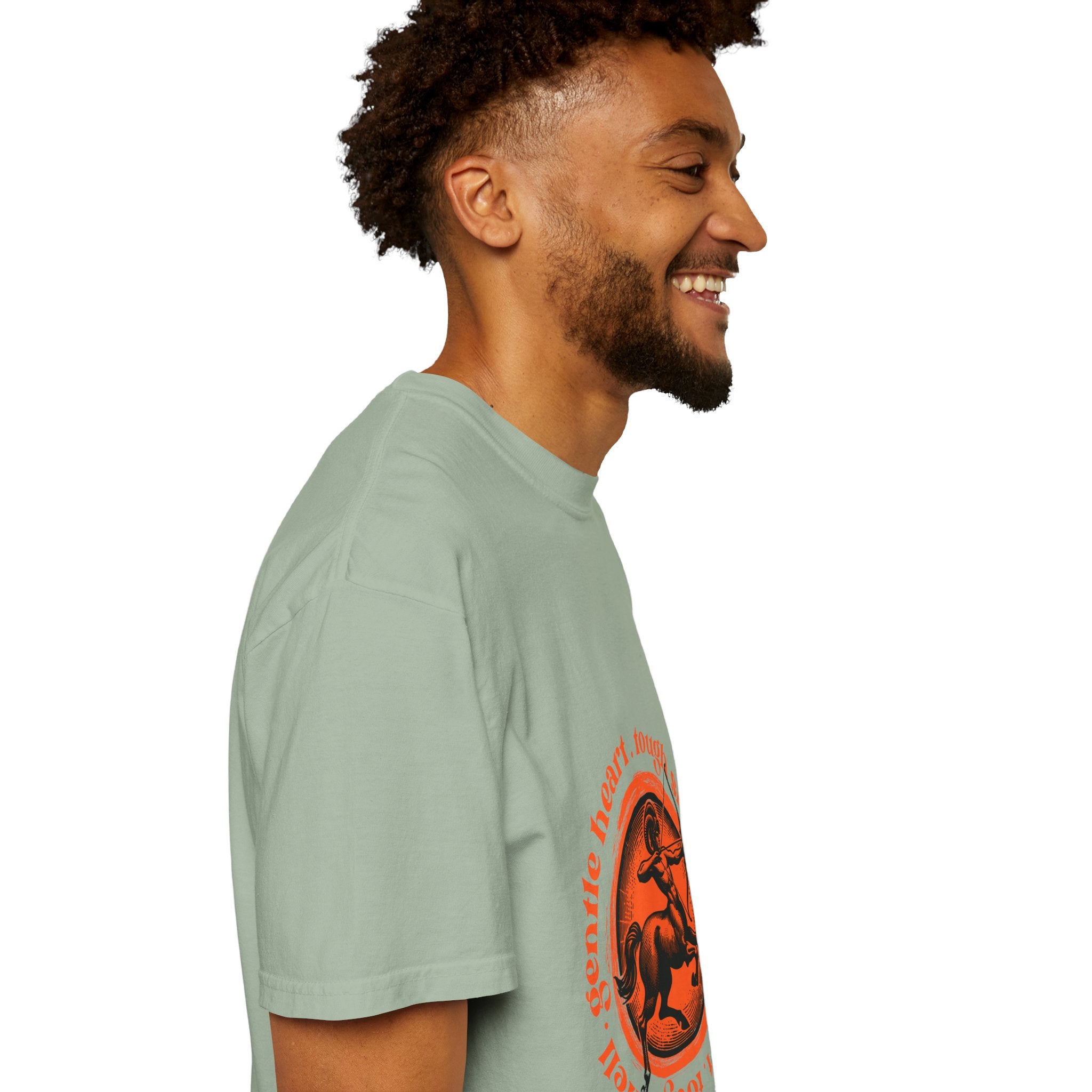 Aries Ram Graphic T-Shirt — "Gentle Heart, Tough Soul" Zodiac Tee