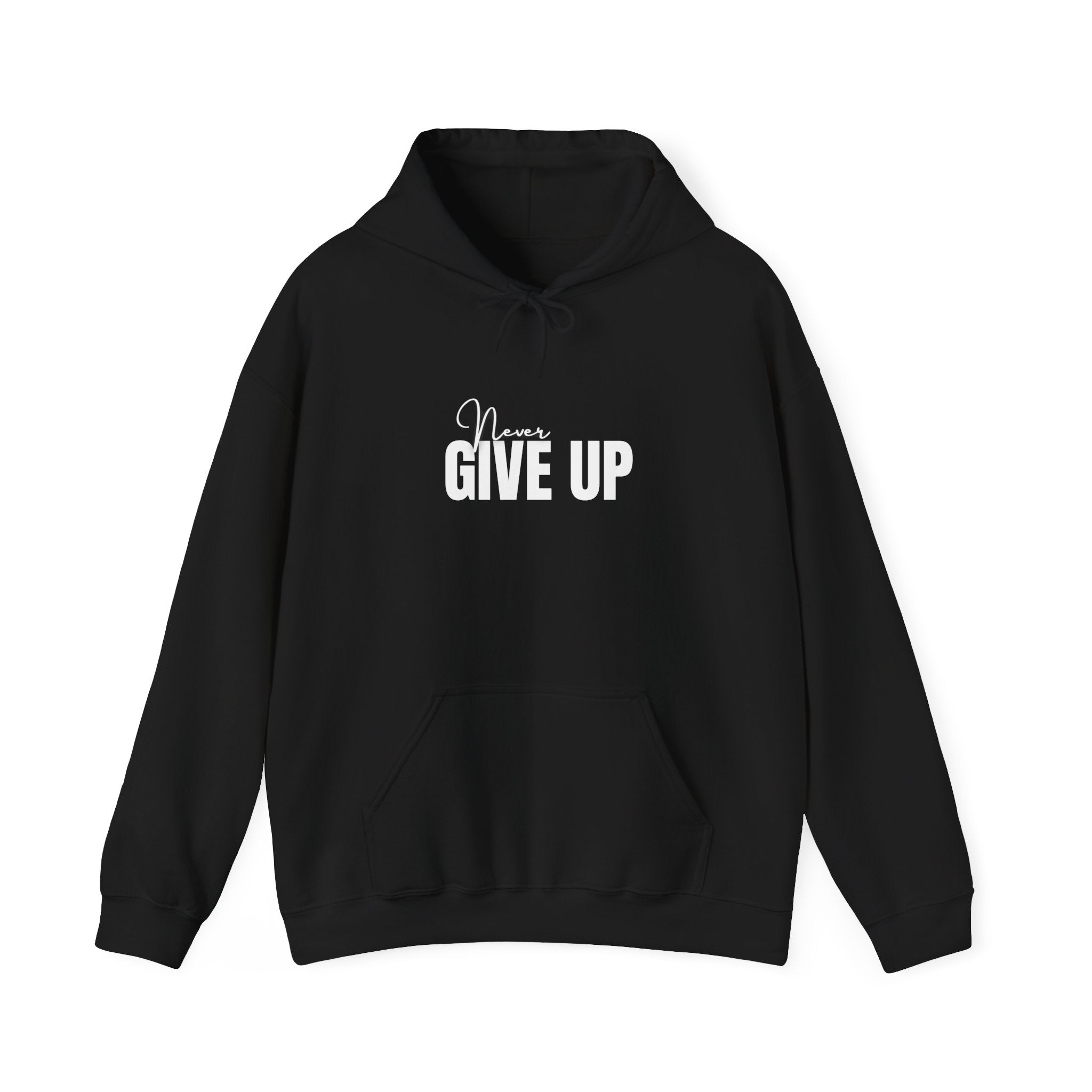 Never Give Up Hoodie – Motivational Inspirational Pullover for Athletes & Students