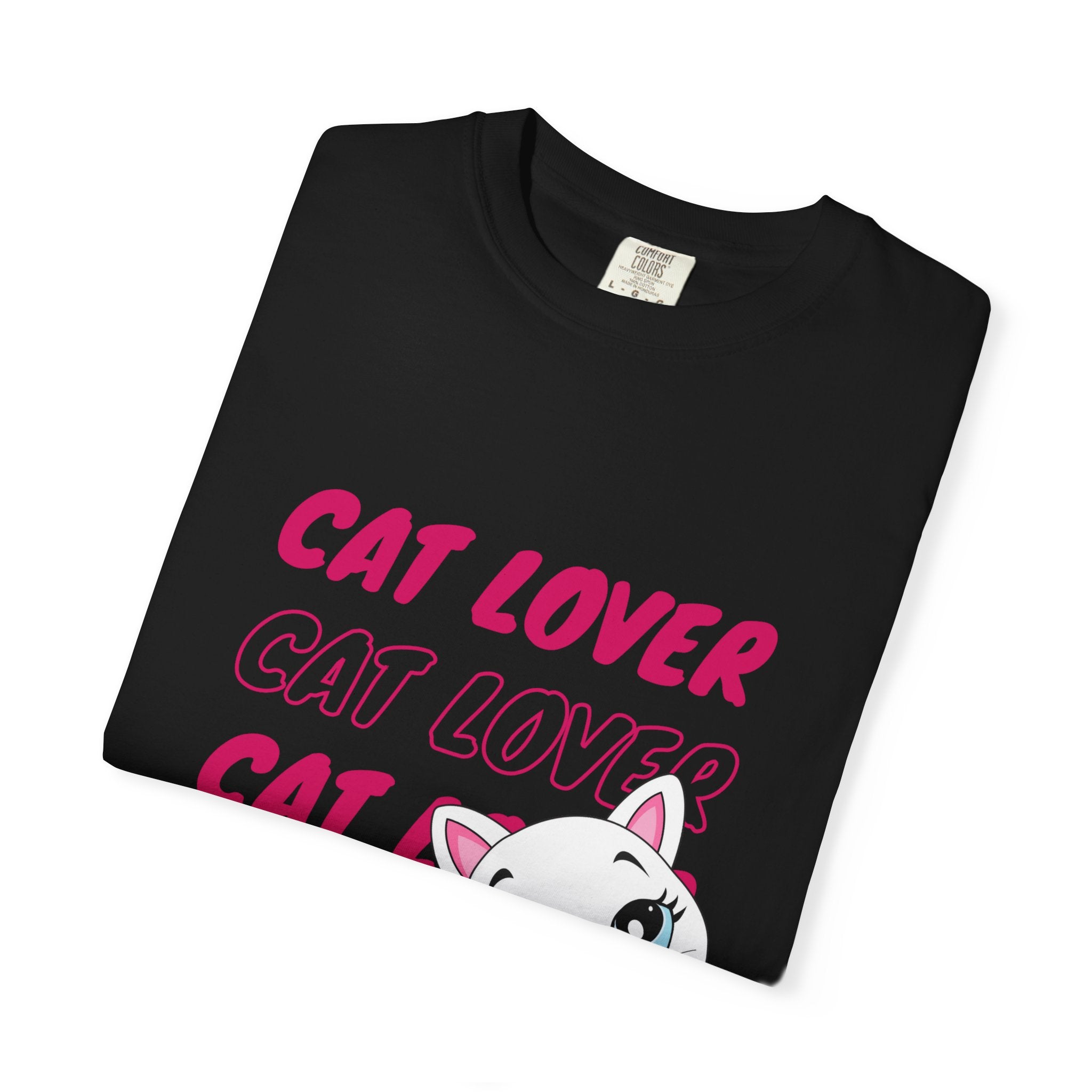 Cat Lover T-Shirt — Cute White Kitten Graphic Tee for Cat Moms & Fans