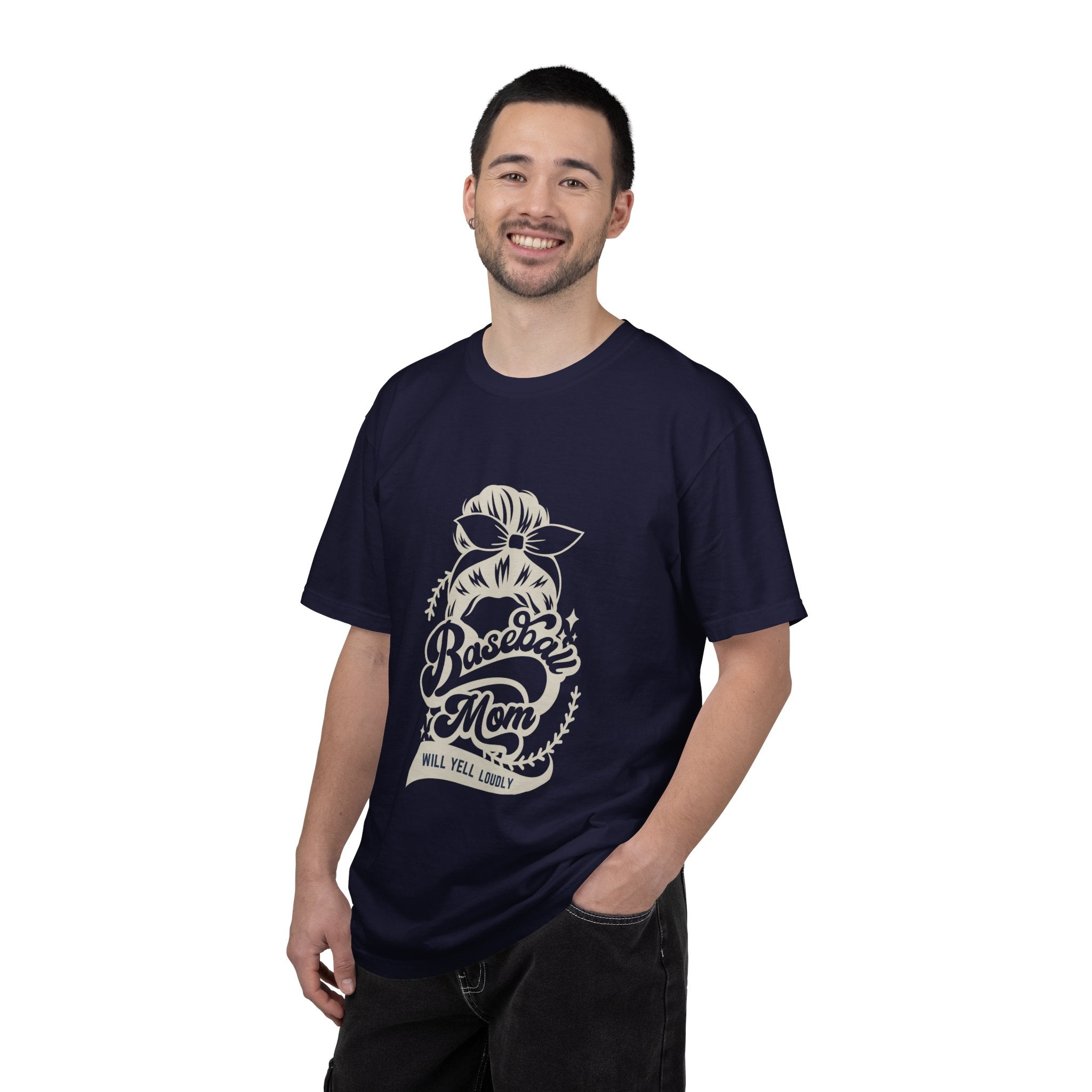 Baseball Mom T-Shirt — 'Baseball Mom Will Yell Loudly' Graphic Tee