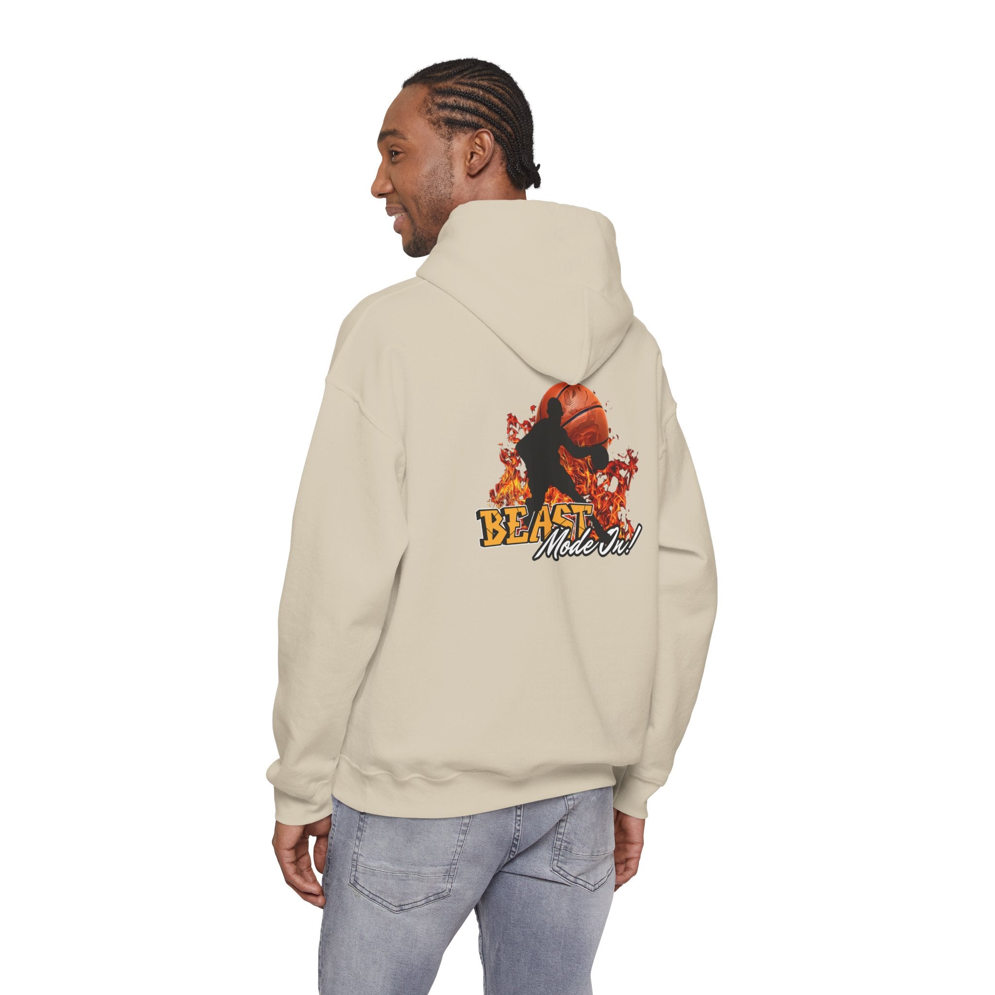 Basketball Beast Mode Hoodie — "Beast Mode On" Graphic Pullover