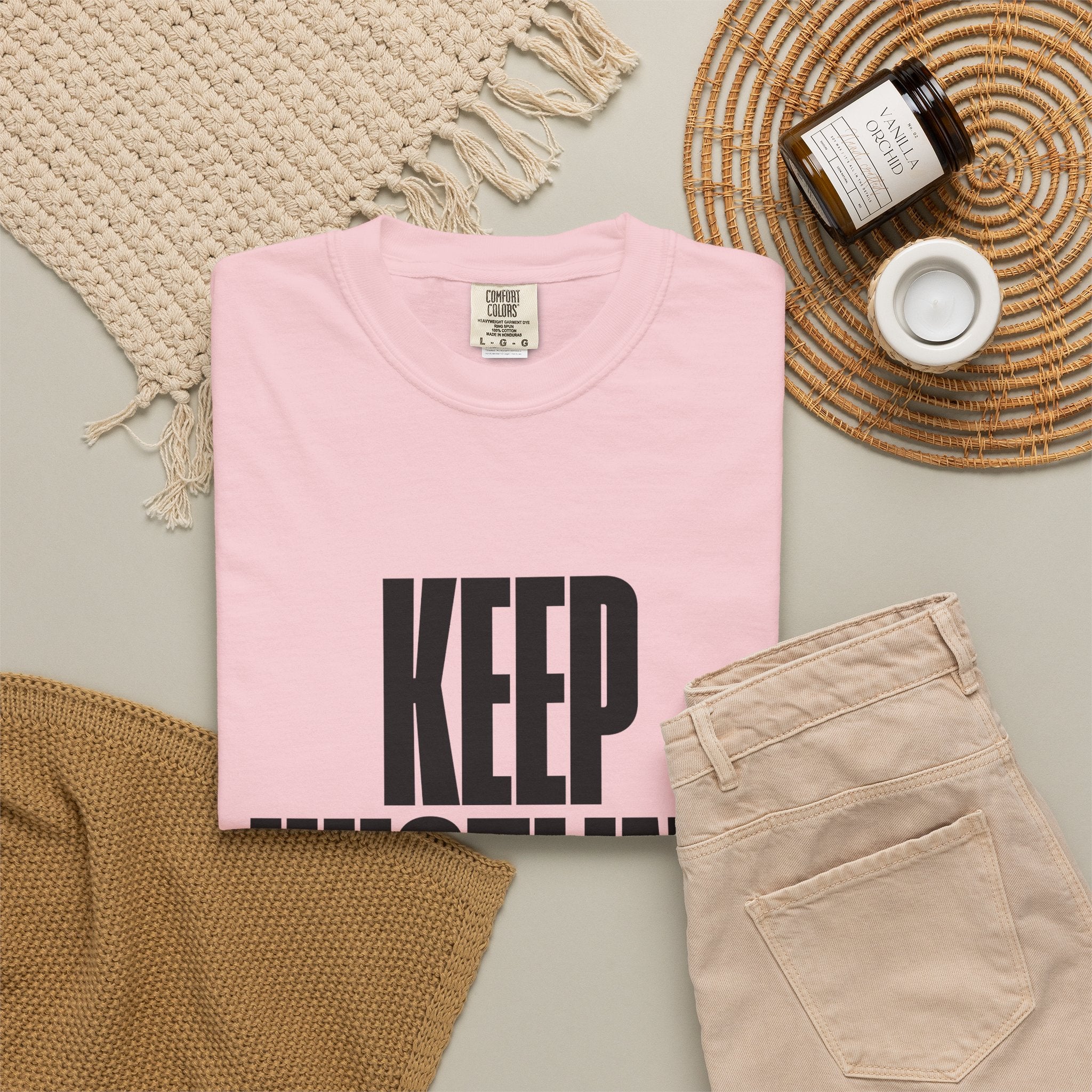 Keep Hustling T-Shirt — Motivational Graphic Tee