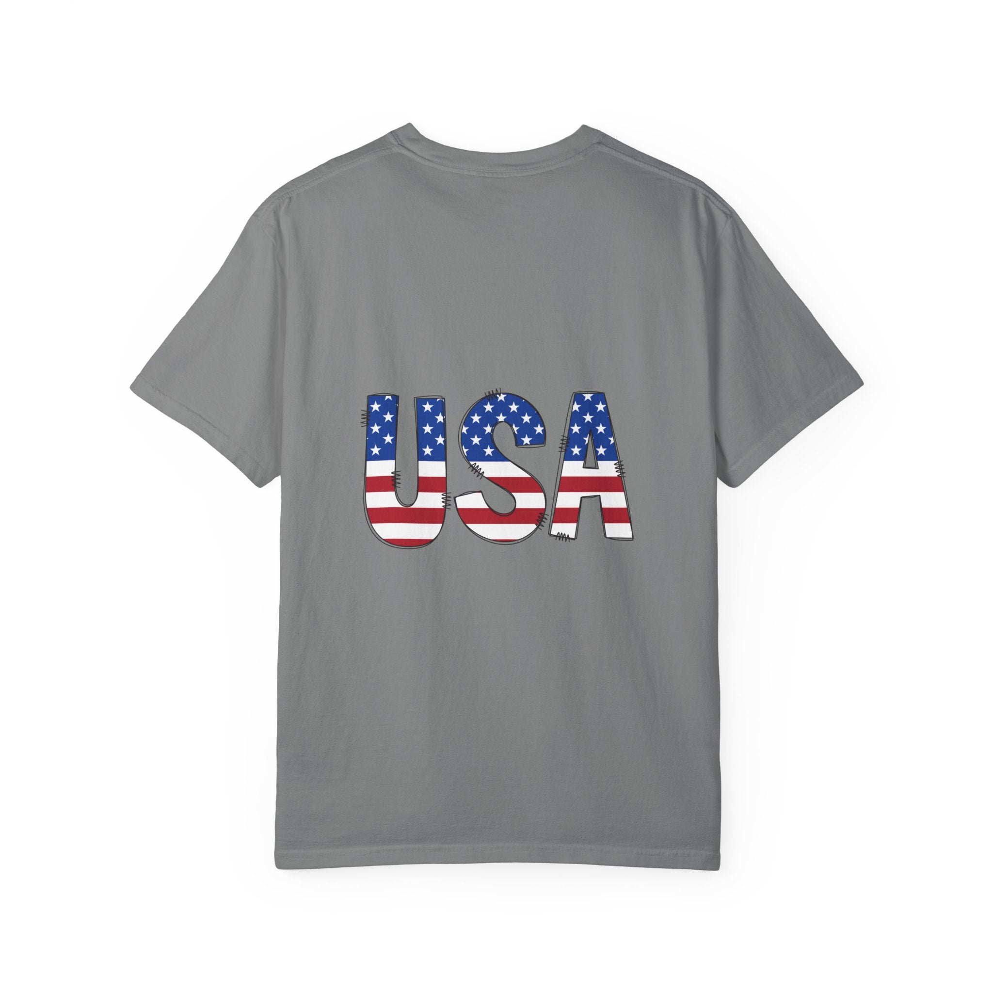 USA Flag Graphic T-Shirt — Patriotic Fourth of July Tee
