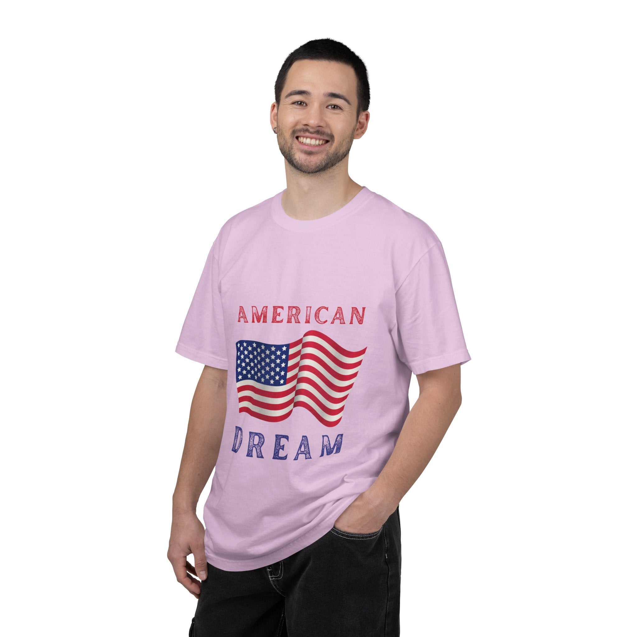 American Dream T-Shirt — Vintage Flag Graphic Tee for 4th of July & Patriotic Celebrations