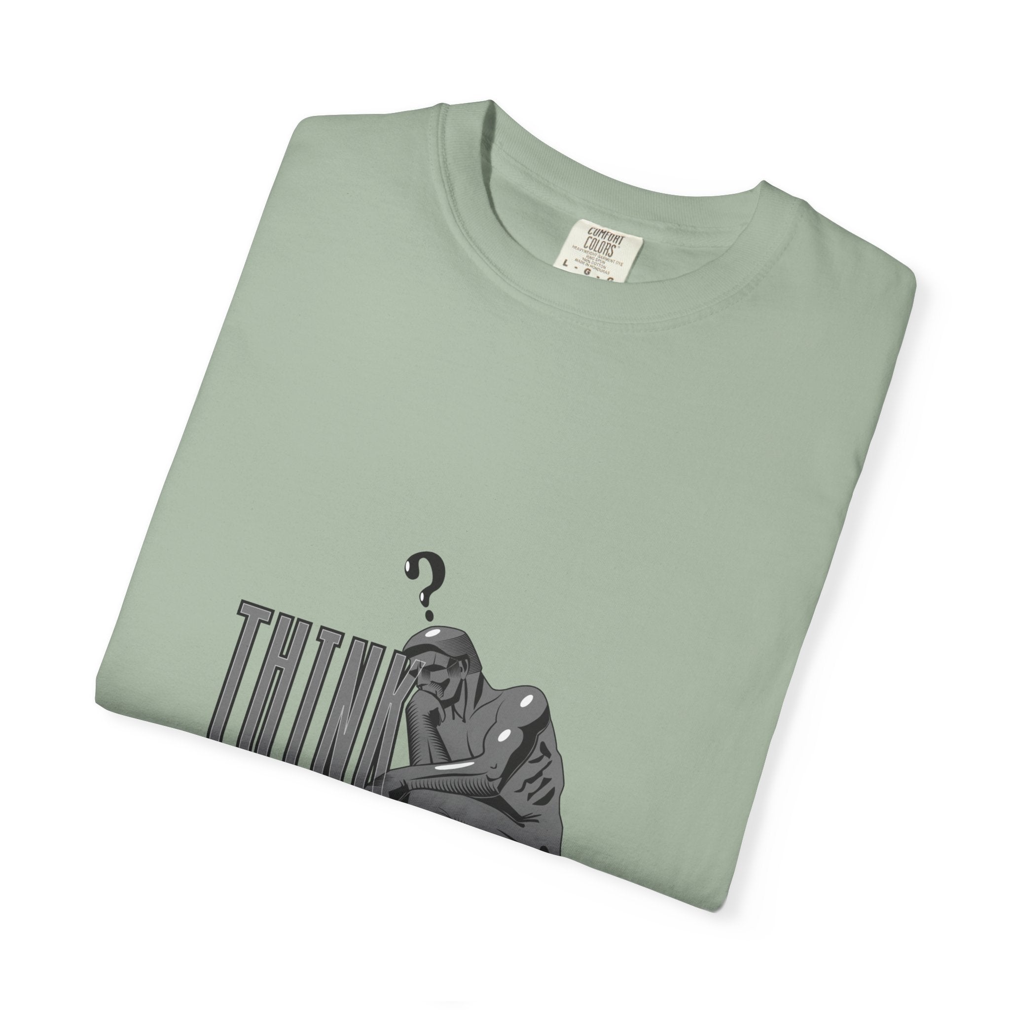 Think Big T-Shirt — Motivational Graphic Tee with Thinking Man Design