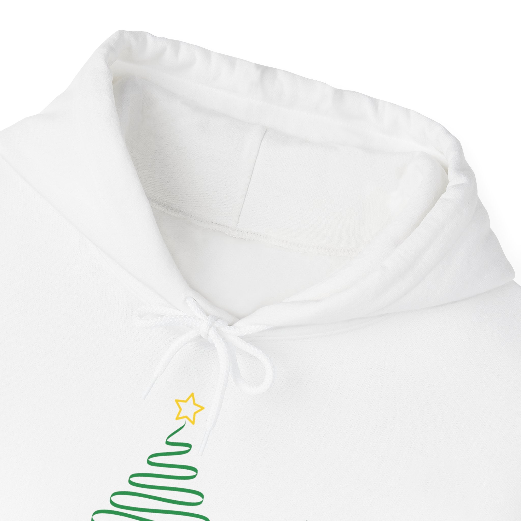 Holiday Tree Hoodie – Minimal "Happy Holidays" Christmas Sweatshirt