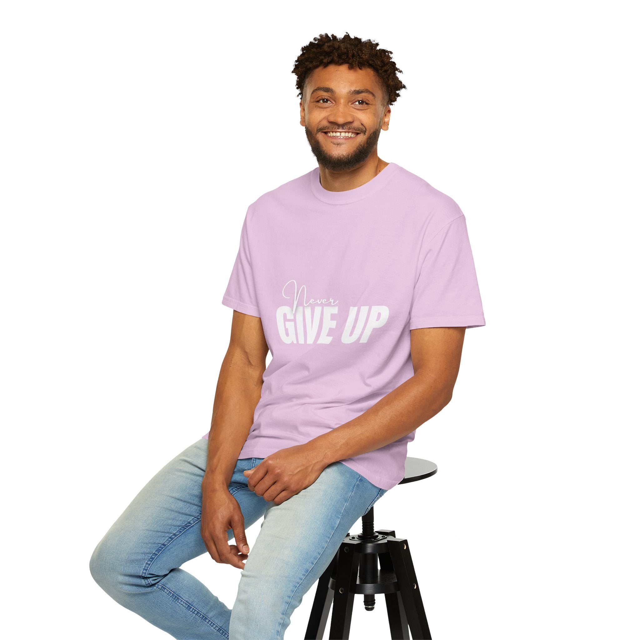 Never Give Up T-Shirt — Motivational Graphic Tee