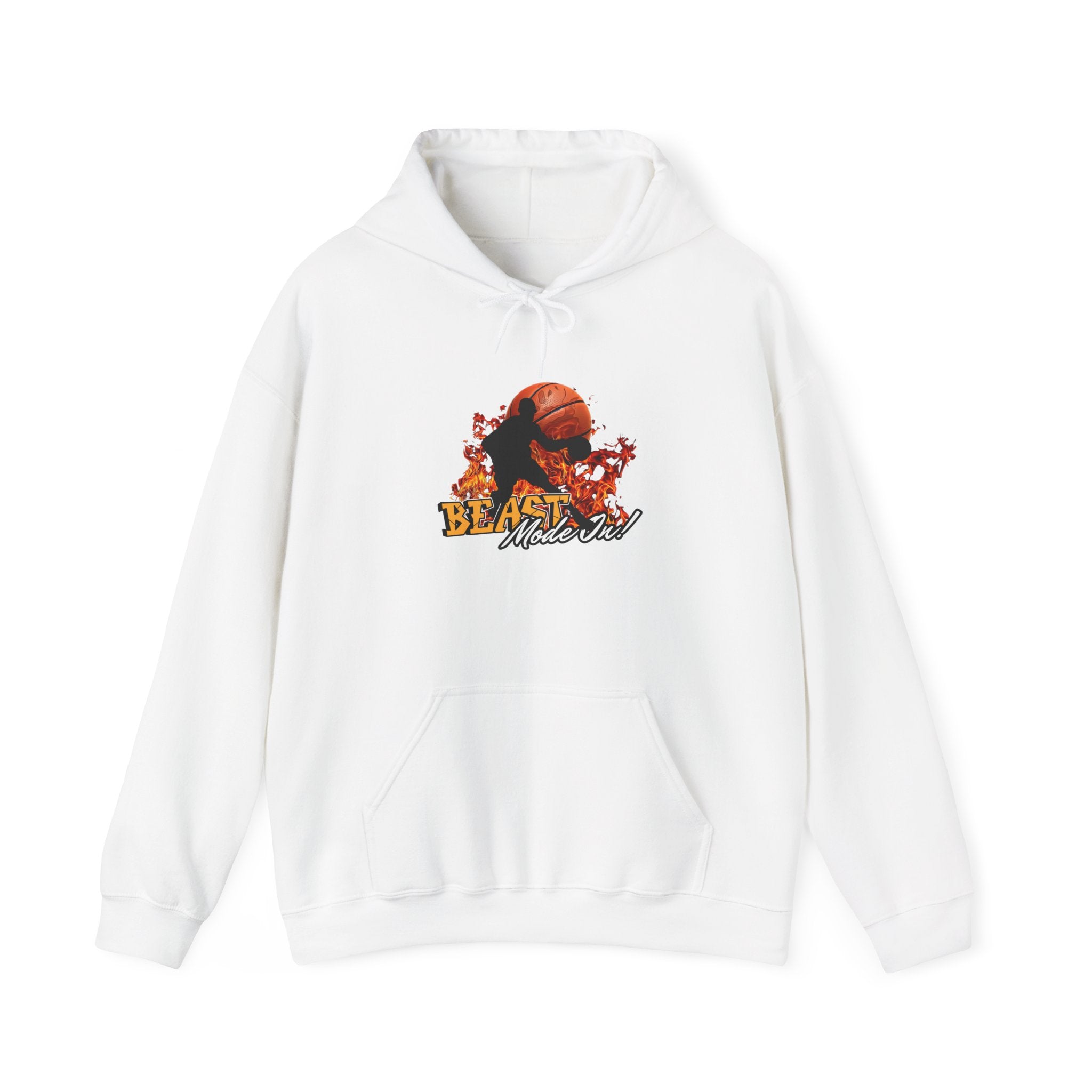 Basketball Beast Mode Hoodie — "Beast Mode On" Graphic Pullover