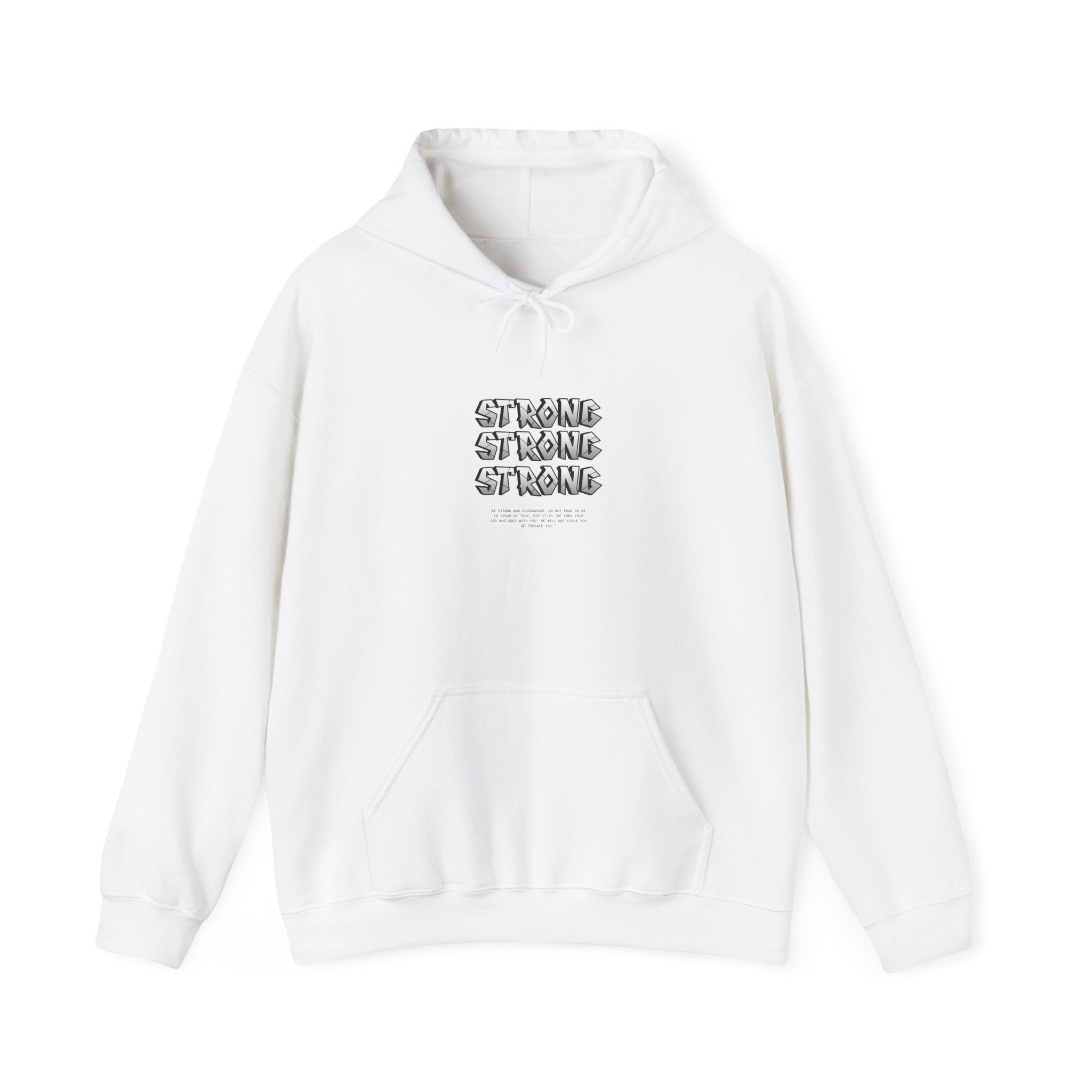 Strong x3 Hoodie — Minimal Motivational Pullover