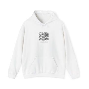 Strong x3 Hoodie — Minimal Motivational Pullover