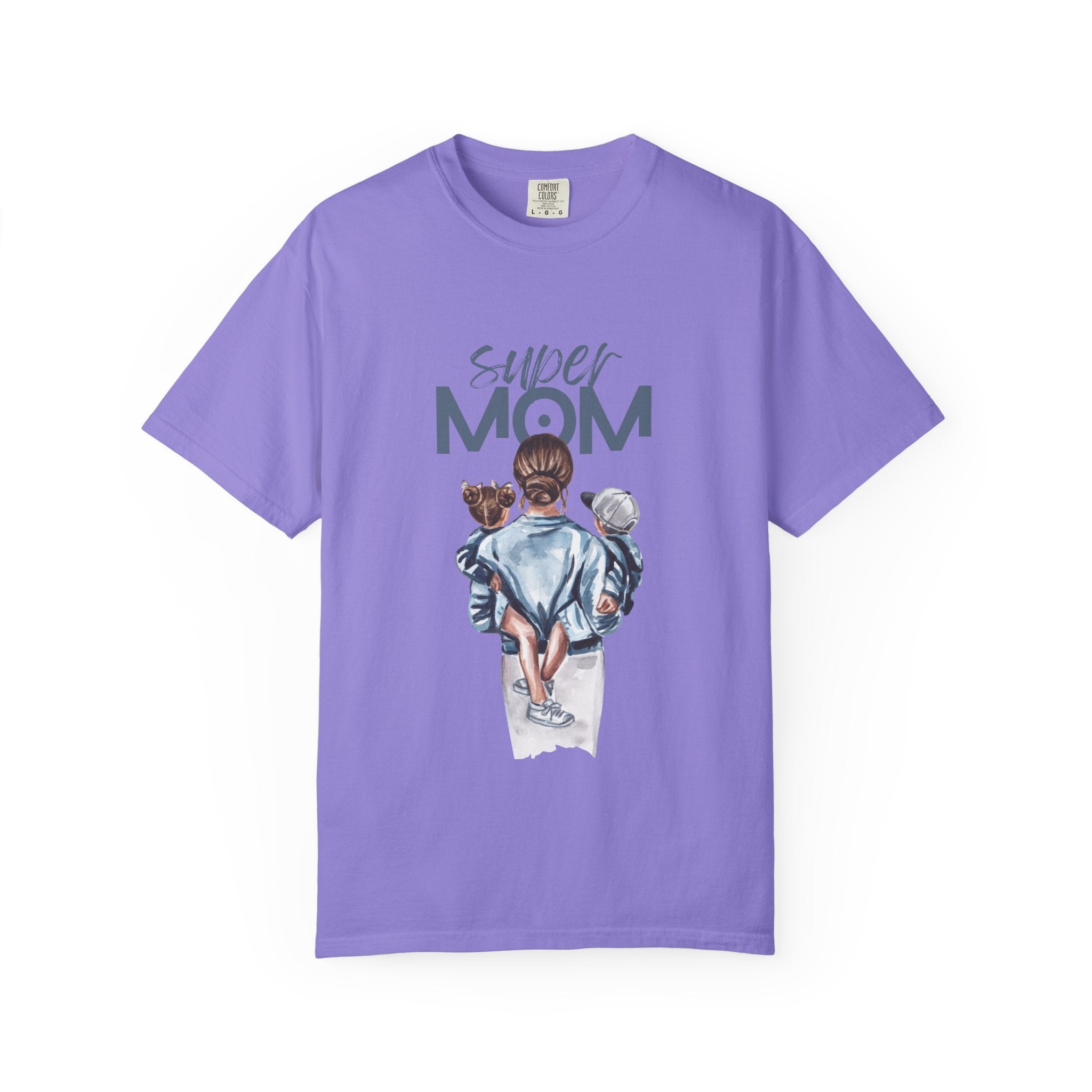 Super Mom T-Shirt — Mom with Kids Graphic Tee | Mother's Day Gift