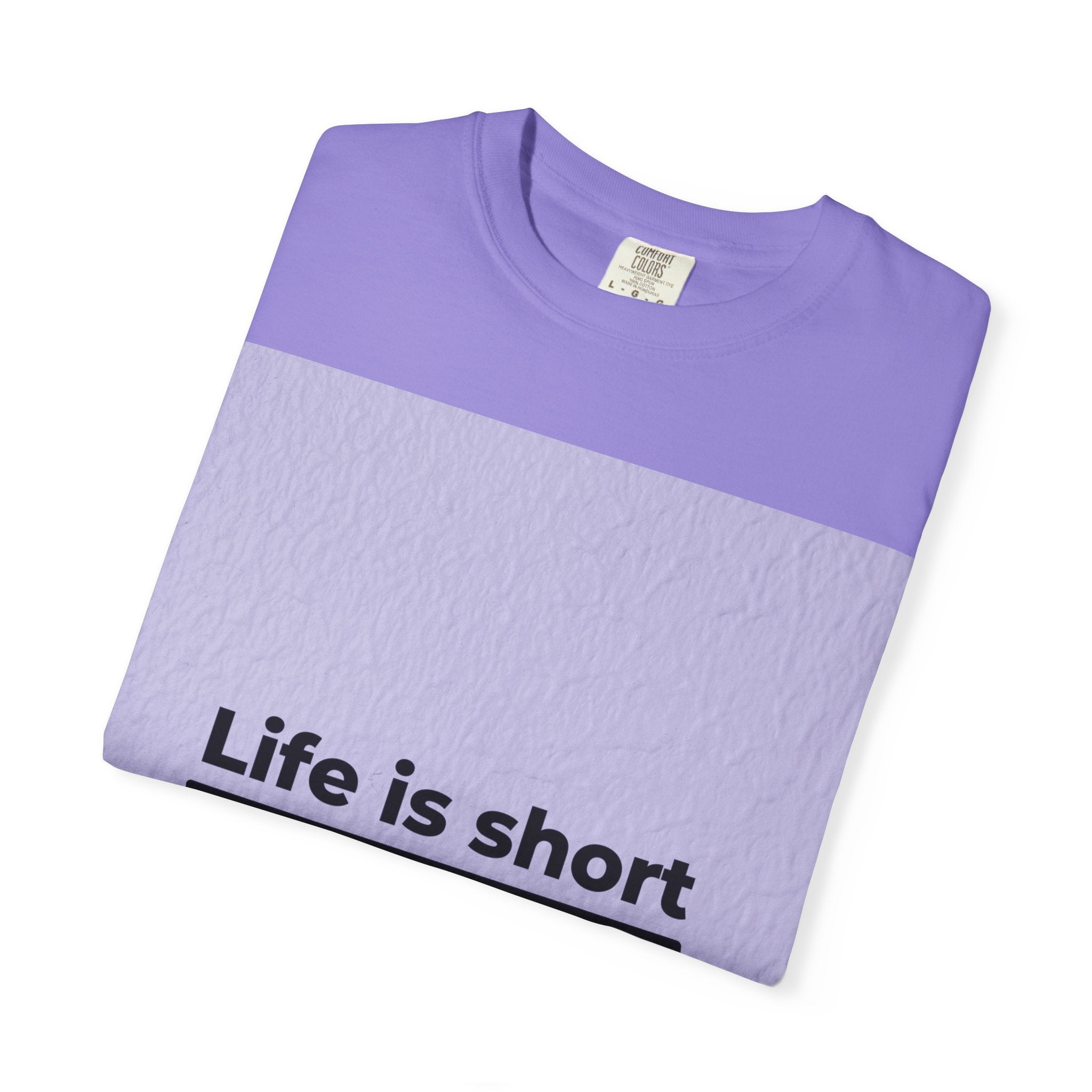 Life Is Short Travel T‑Shirt — "Life is short and the world is wide" Adventure Tee