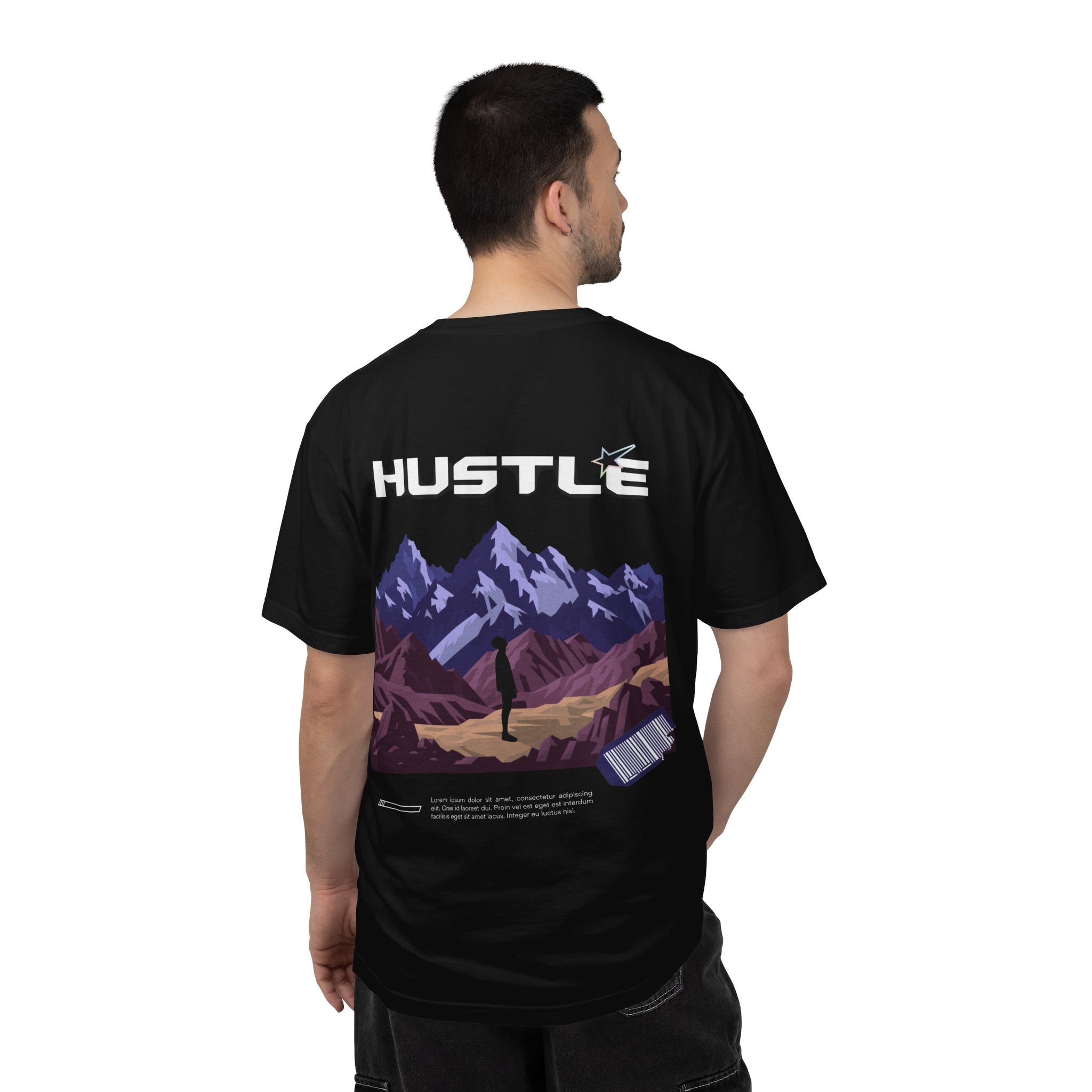 Hustle Mountain T-Shirt — Adventure Motivational Graphic Tee