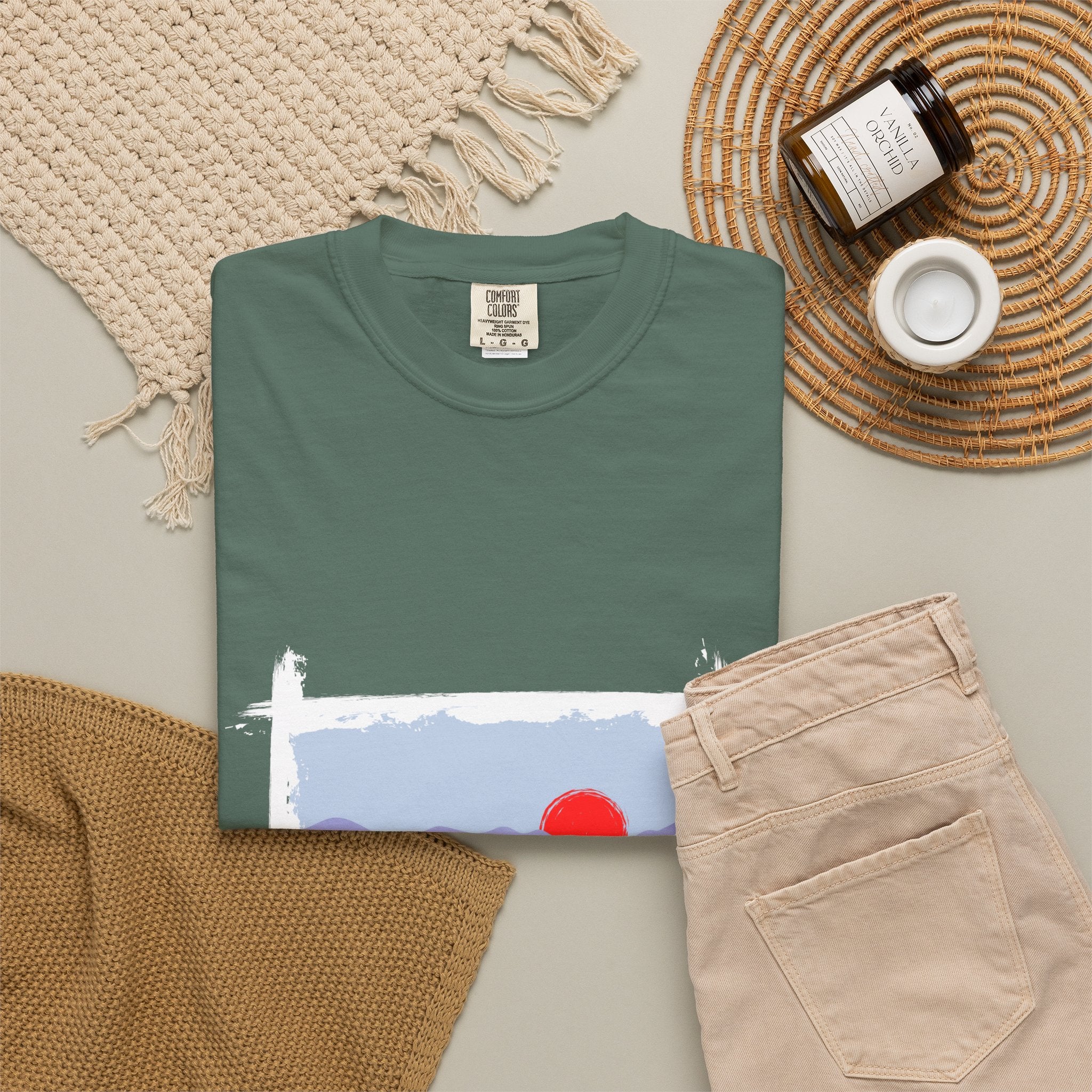Life Is Good Mountain T-Shirt — Scenic Sunrise Graphic Tee