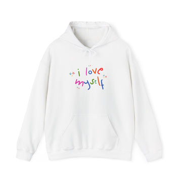 I Love Myself Hoodie — Rainbow Self-Love Graphic Sweatshirt