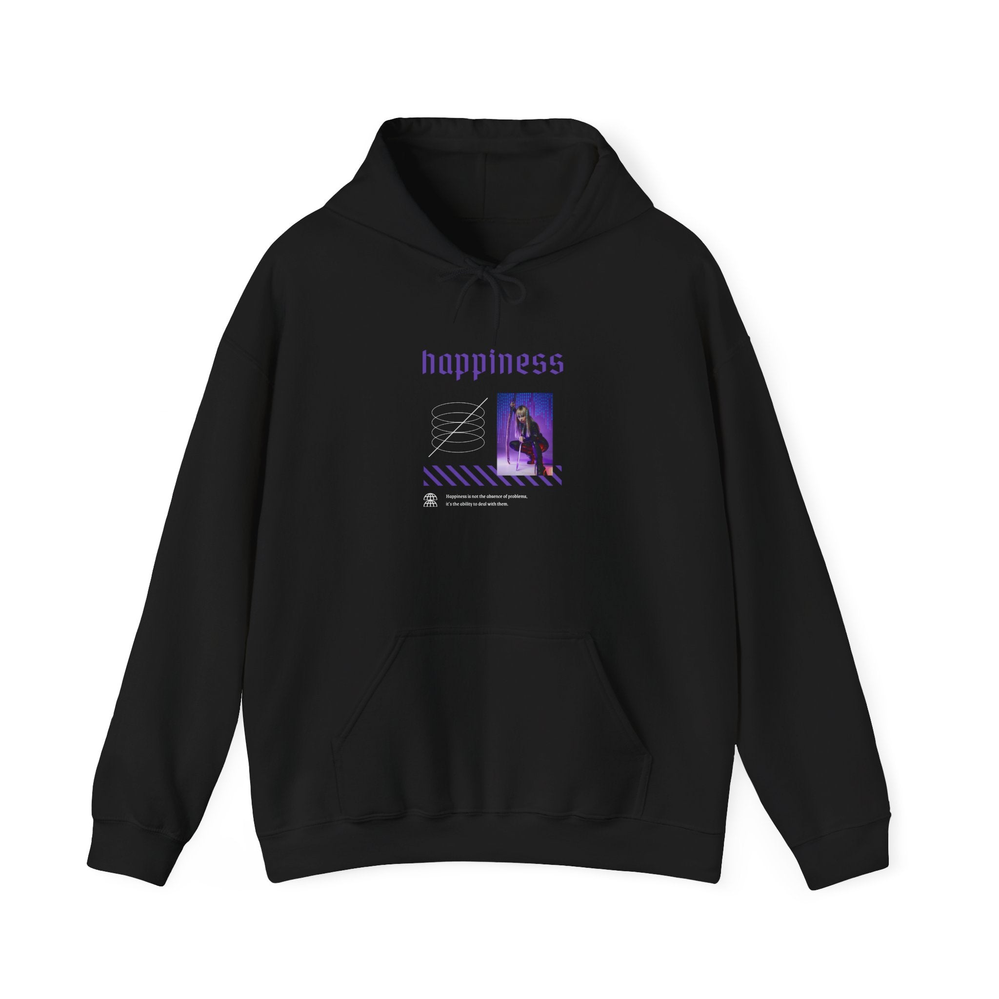 Hoodie — 'happiness' Vaporwave Graphic Pullover