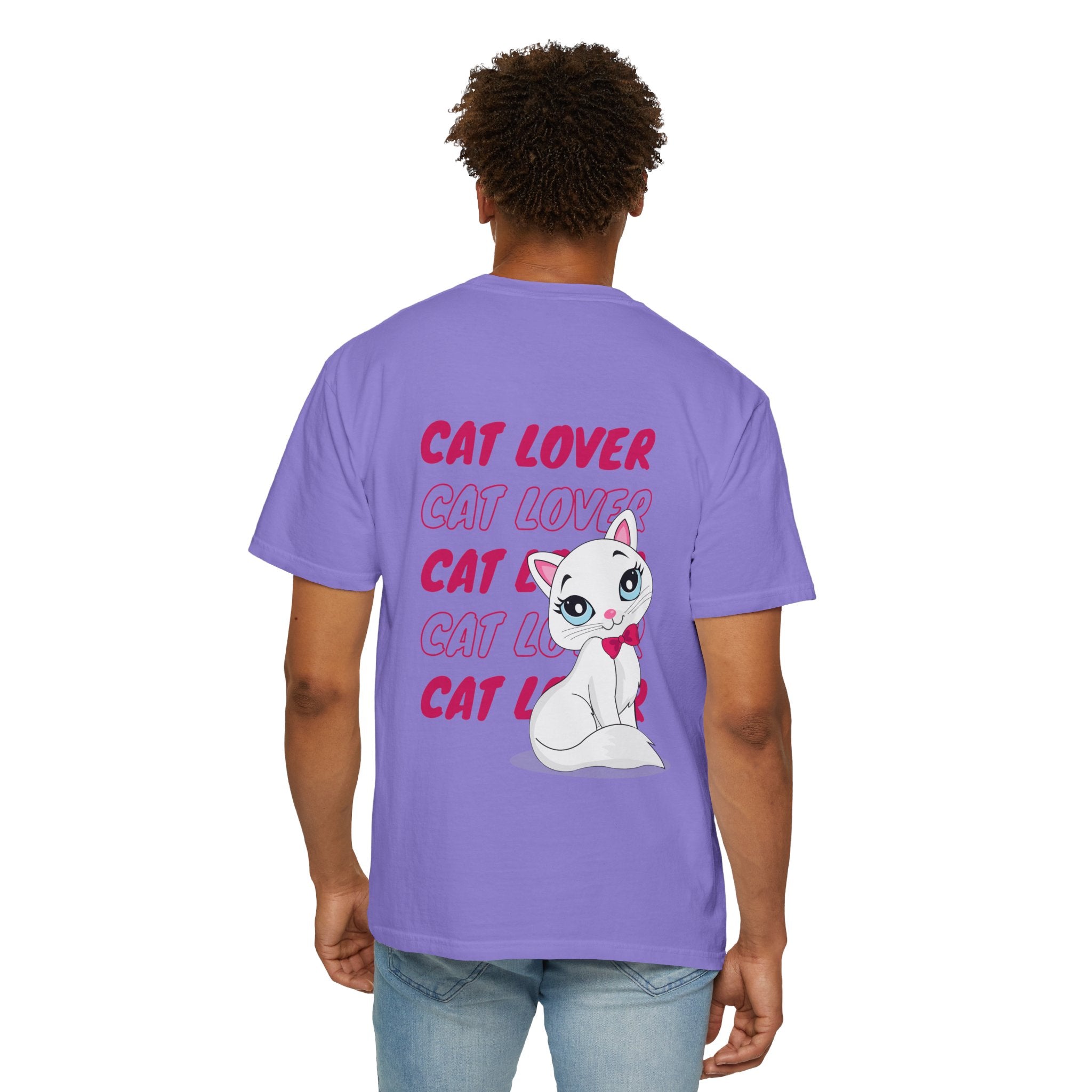 Cat Lover T-Shirt — Cute White Kitten Graphic Tee for Cat Moms & Fans