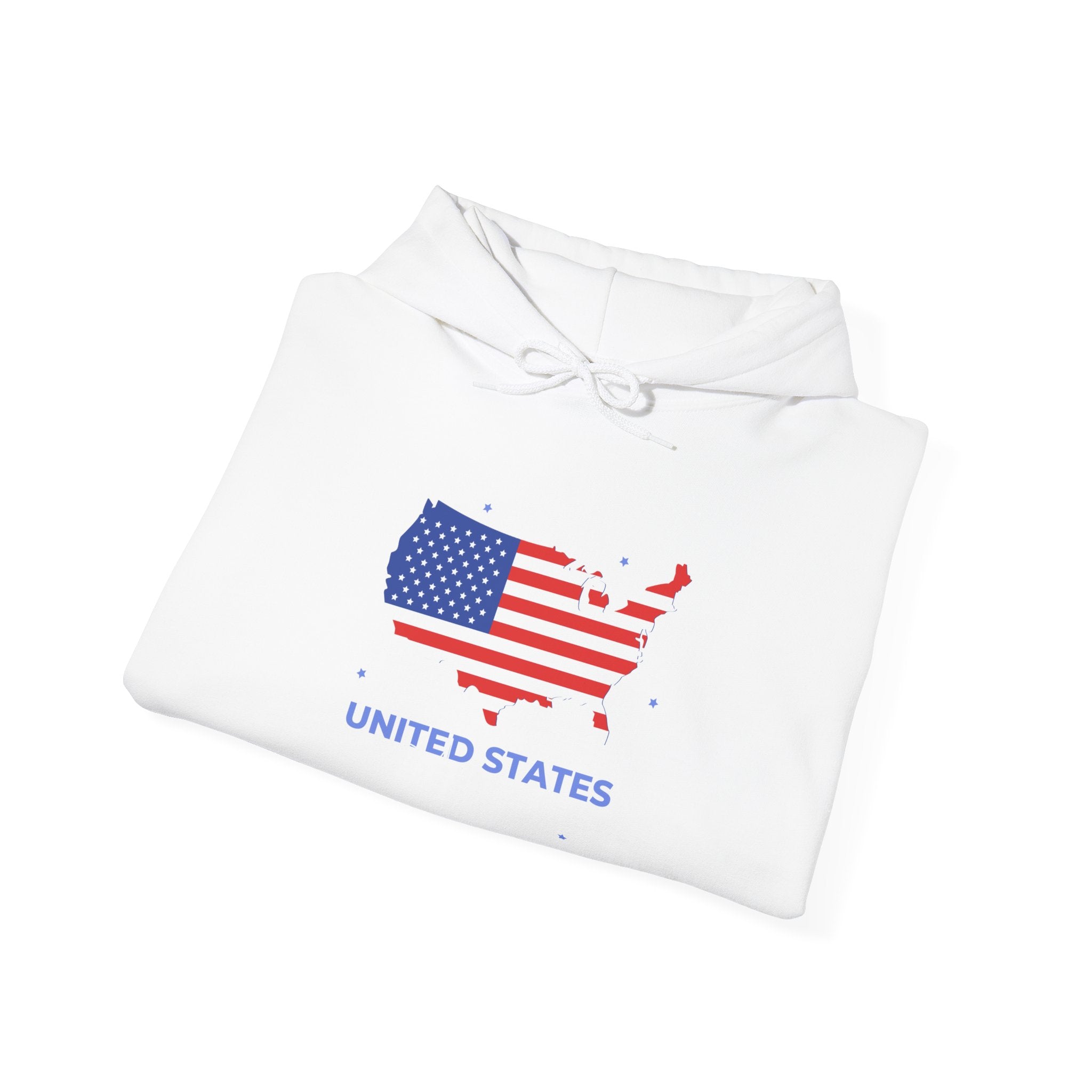 United States Flag Map Hoodie - Patriotic USA Map Sweatshirt