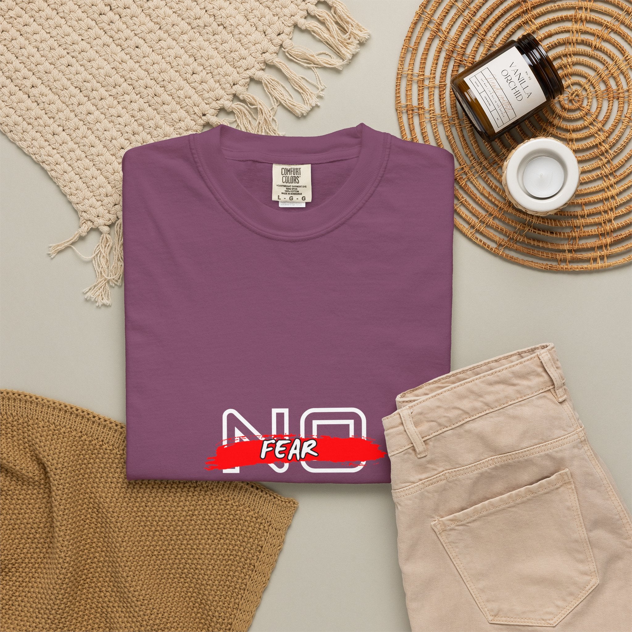 T-Shirt — "No Fear, No Limits, No Excuses" Motivational Graphic Tee