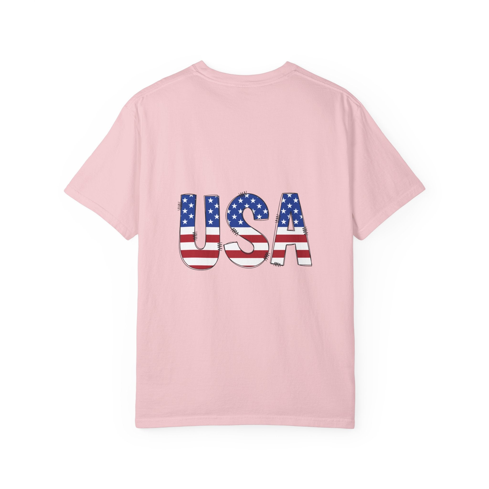 USA Flag Graphic T-Shirt — Patriotic Fourth of July Tee