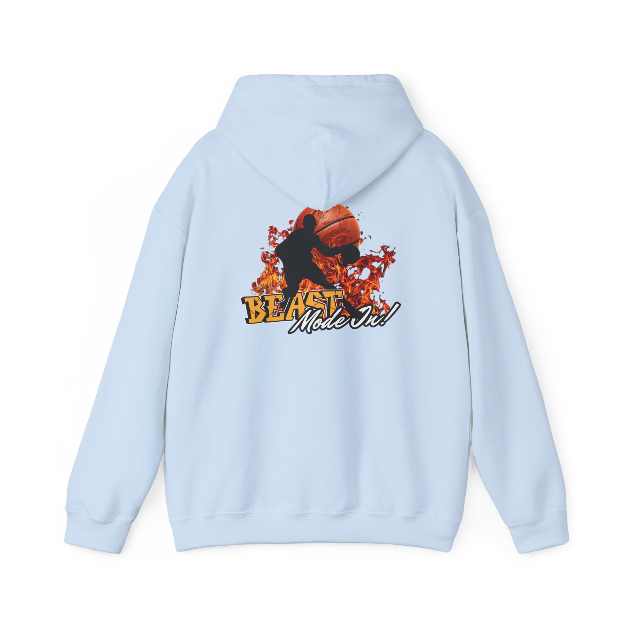 Basketball Beast Mode Hoodie — "Beast Mode On" Graphic Pullover