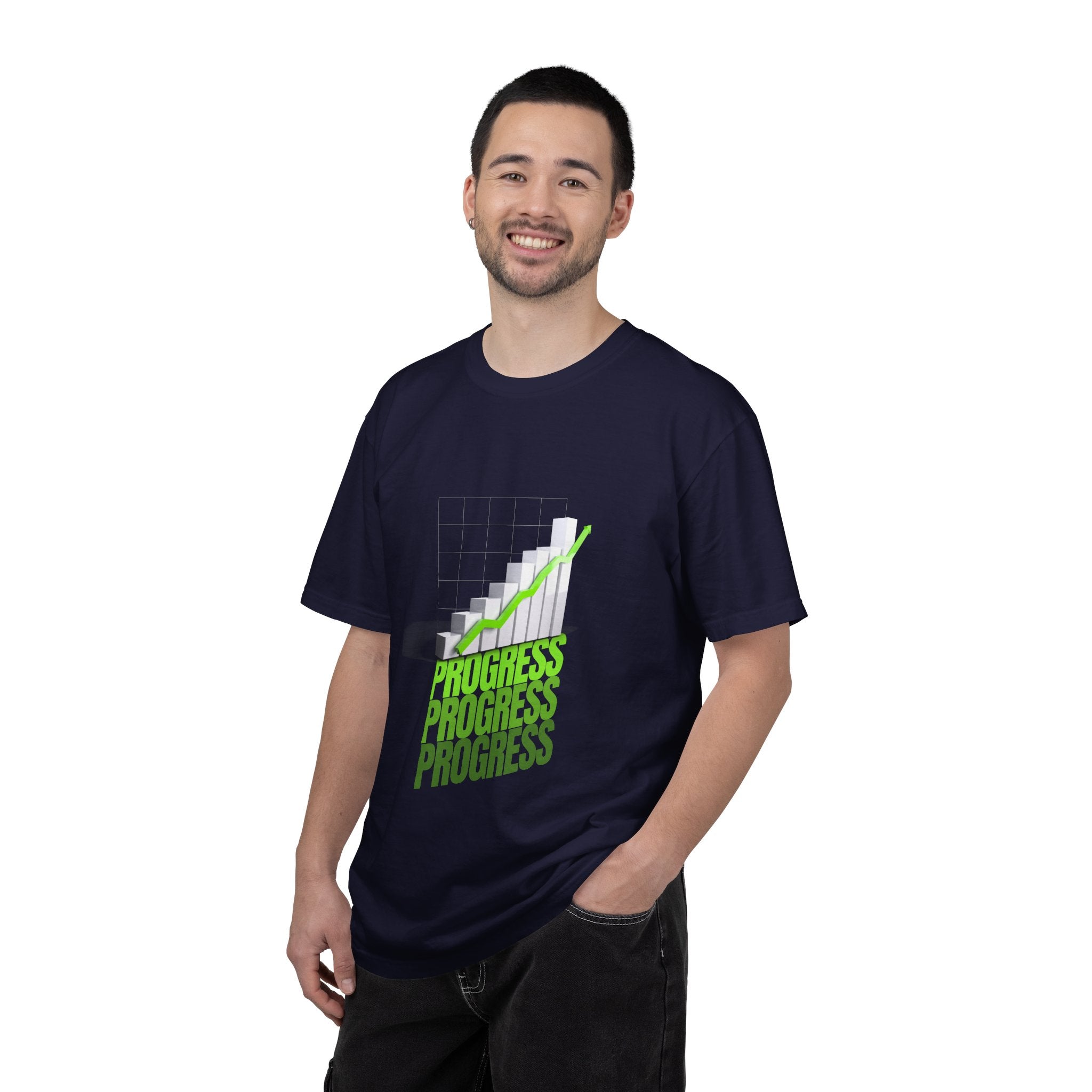 Progress Bar T-Shirt — Motivational 'PROGRESS' Graphic Tee