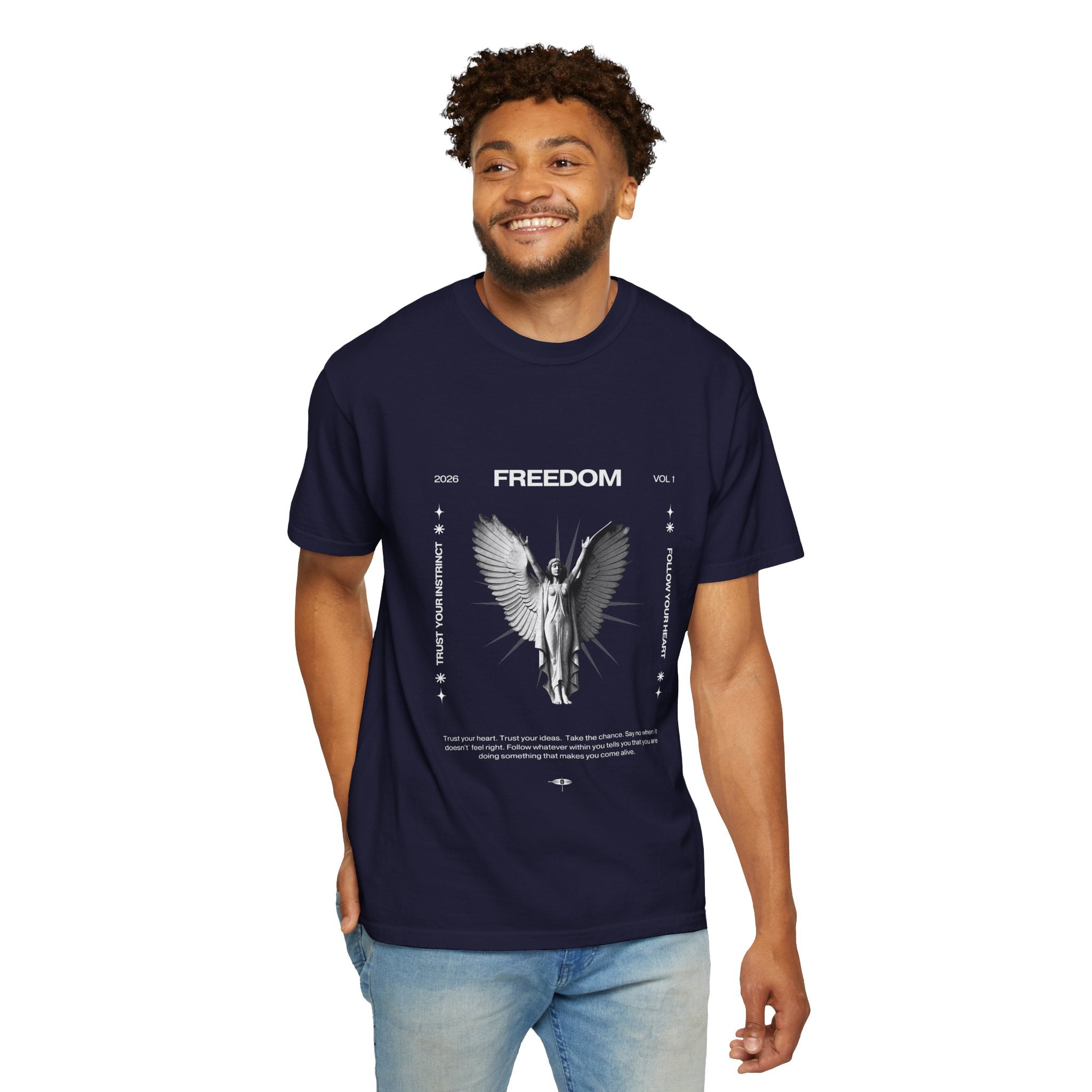 Freedom Angel Graphic T‑Shirt
