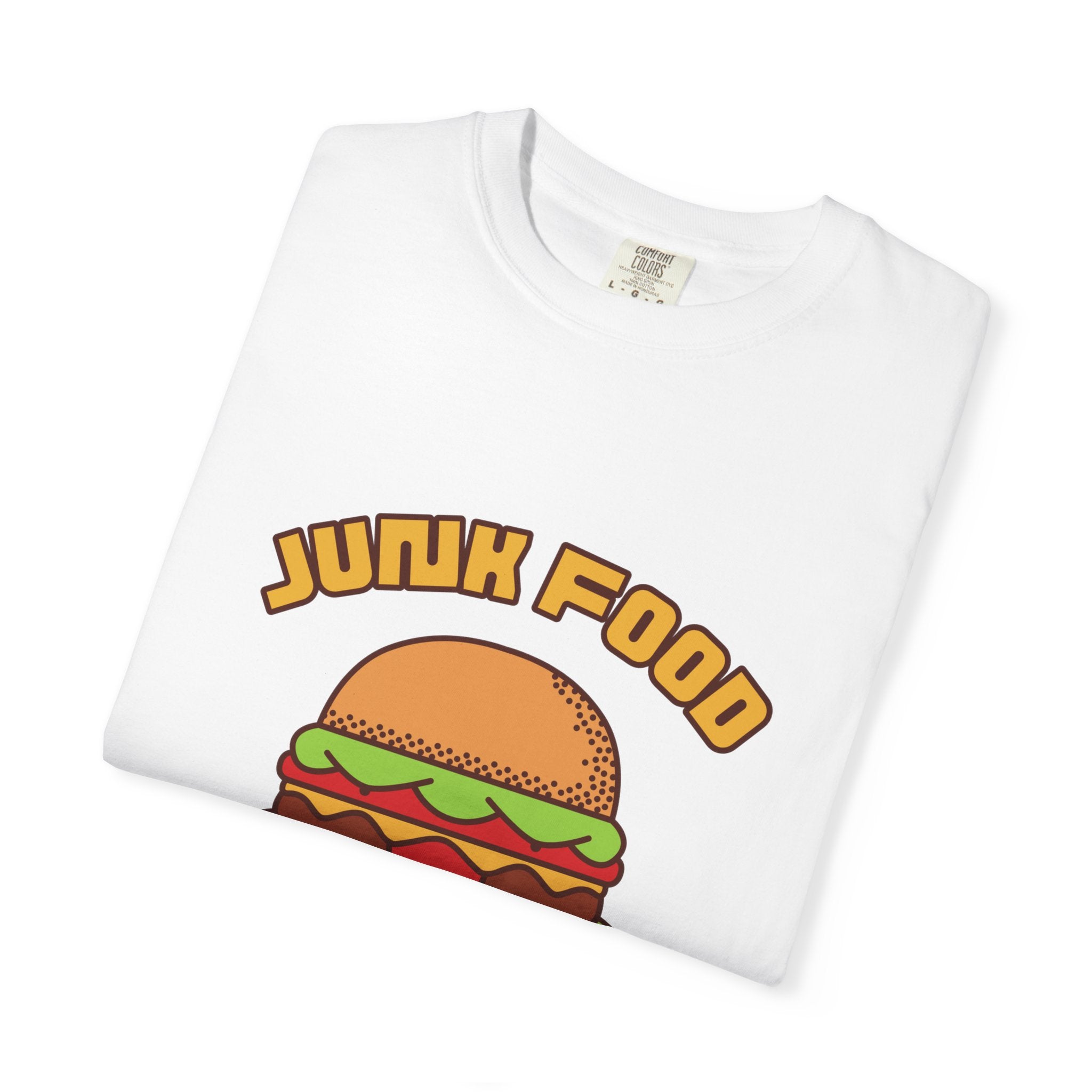 Junk Food Burger T-Shirt — Cute Retro ‘Delicious Taste’ Graphic Tee