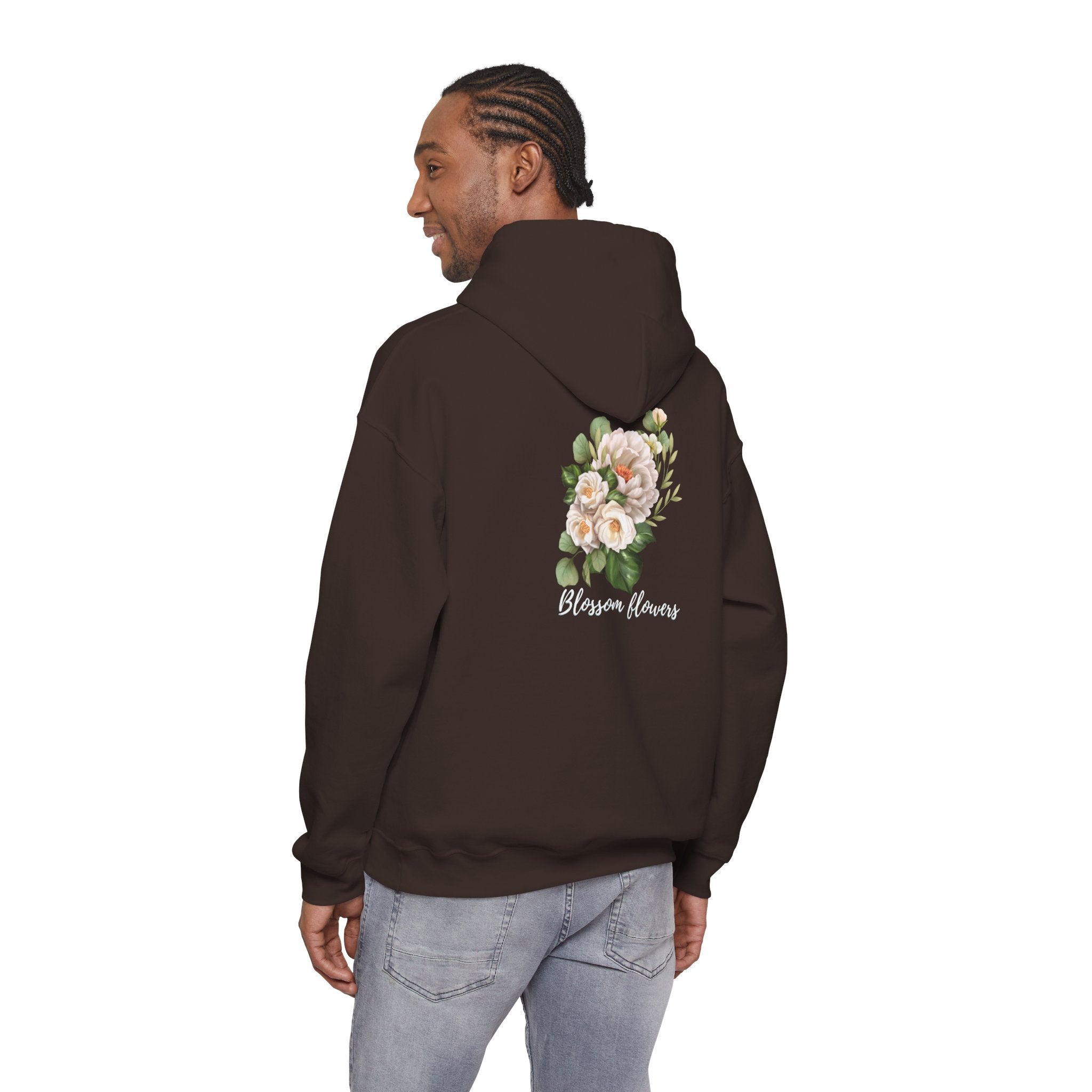 Floral 'Blossom Flowers' Hoodie – Soft Vintage Rose Graphic