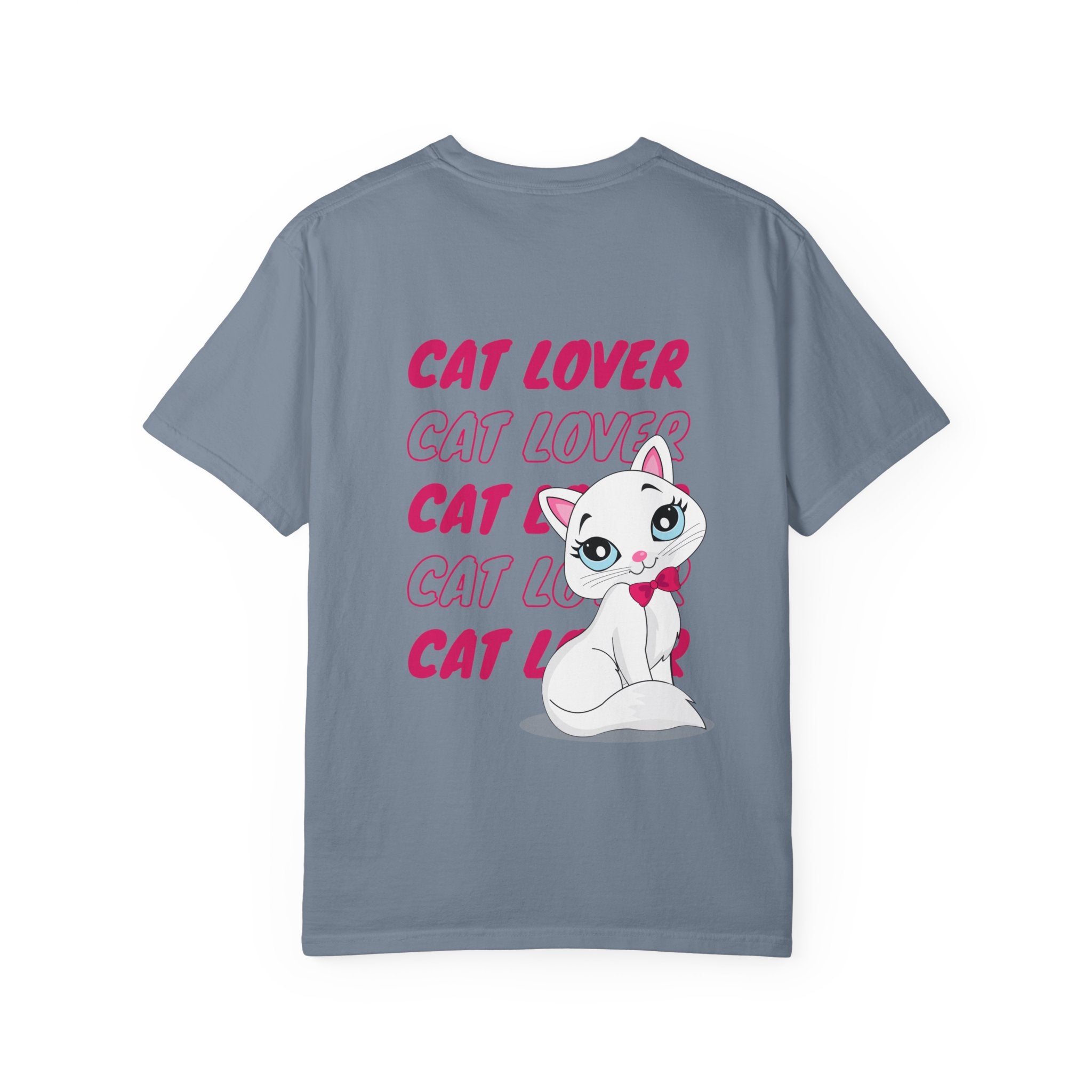 Cat Lover T-Shirt — Cute White Kitten Graphic Tee for Cat Moms & Fans