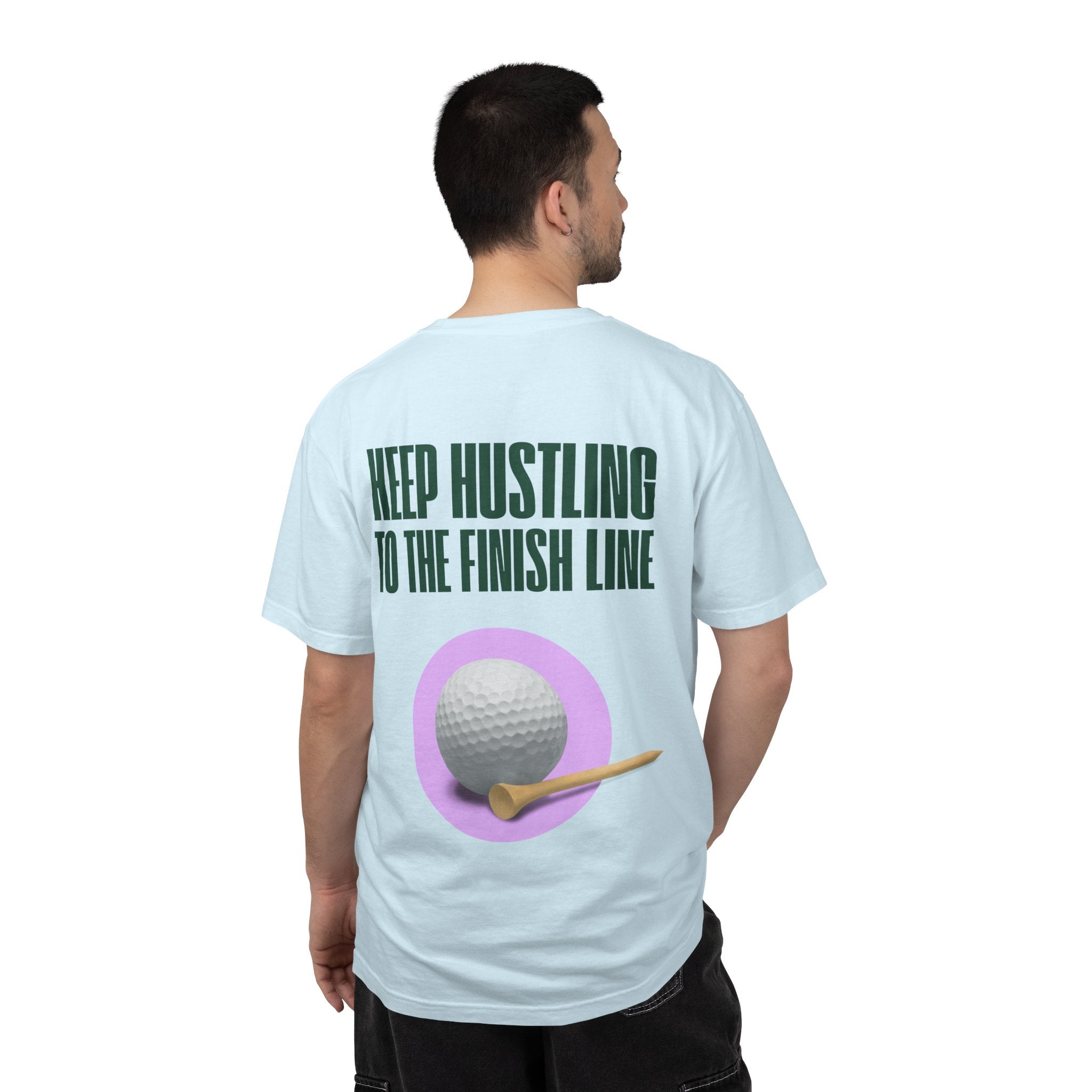 Keep Hustling to the Finish Line Golf T‑Shirt