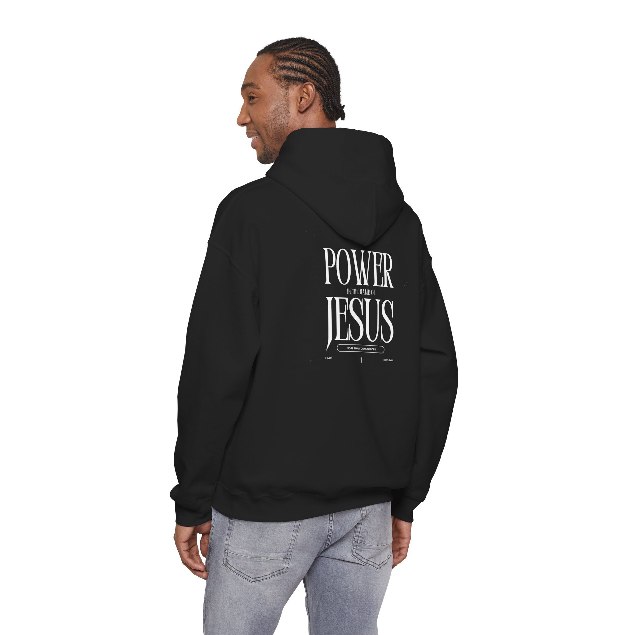 Power In The Name Of Jesus Hoodie — Christian Faith Graphic Sweatshirt