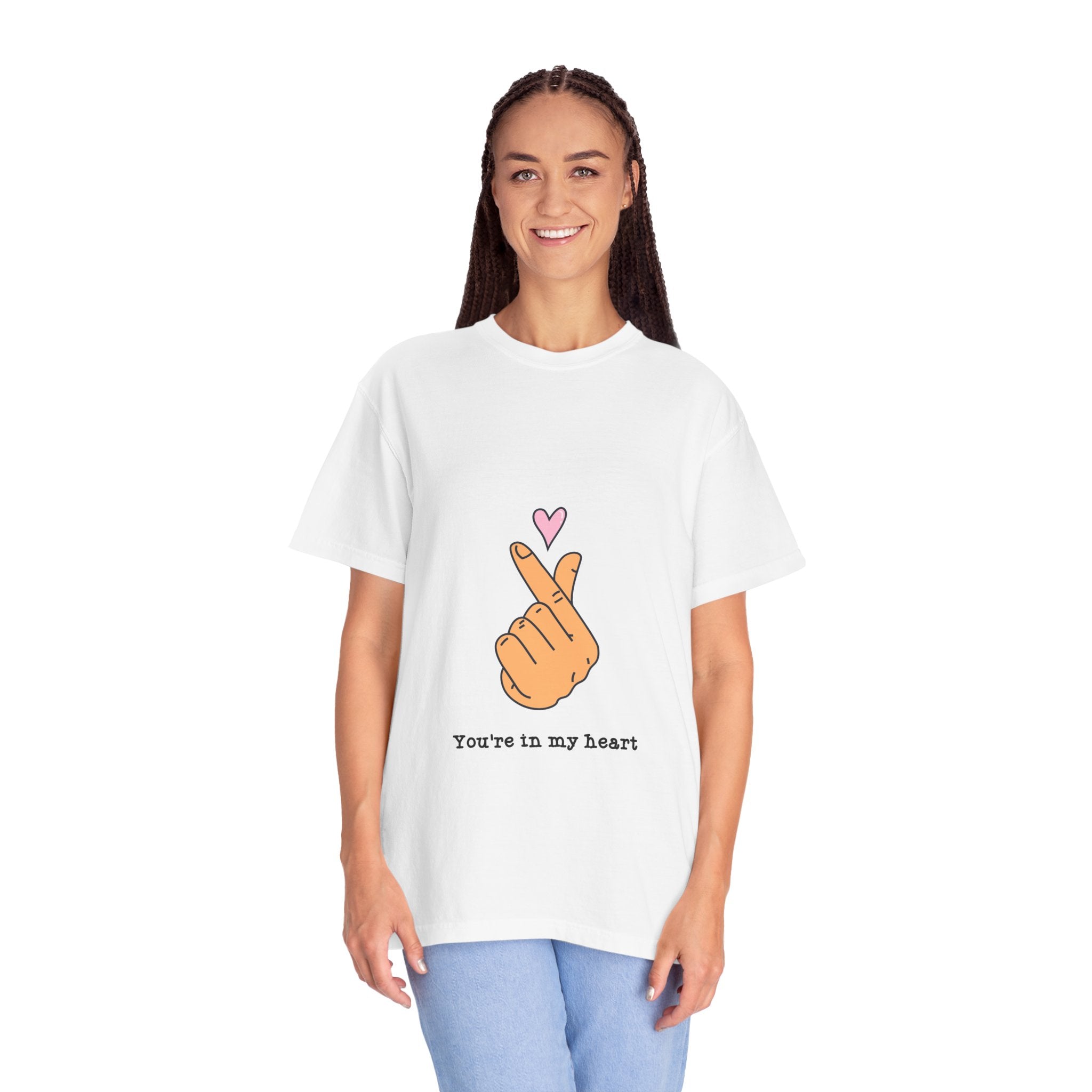 You're In My Heart T-Shirt — Korean Finger Heart Graphic Tee