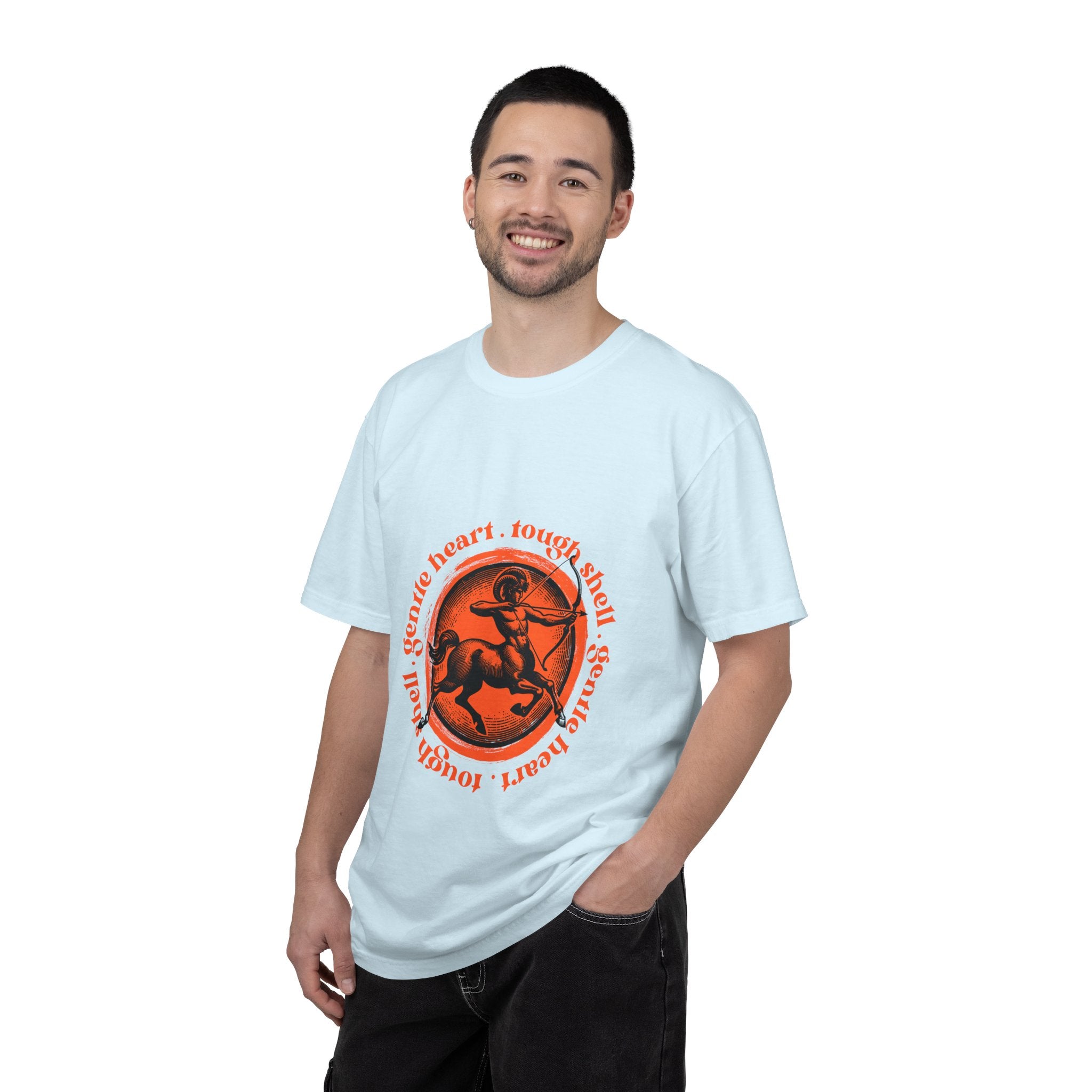 Aries Ram Graphic T-Shirt — "Gentle Heart, Tough Soul" Zodiac Tee