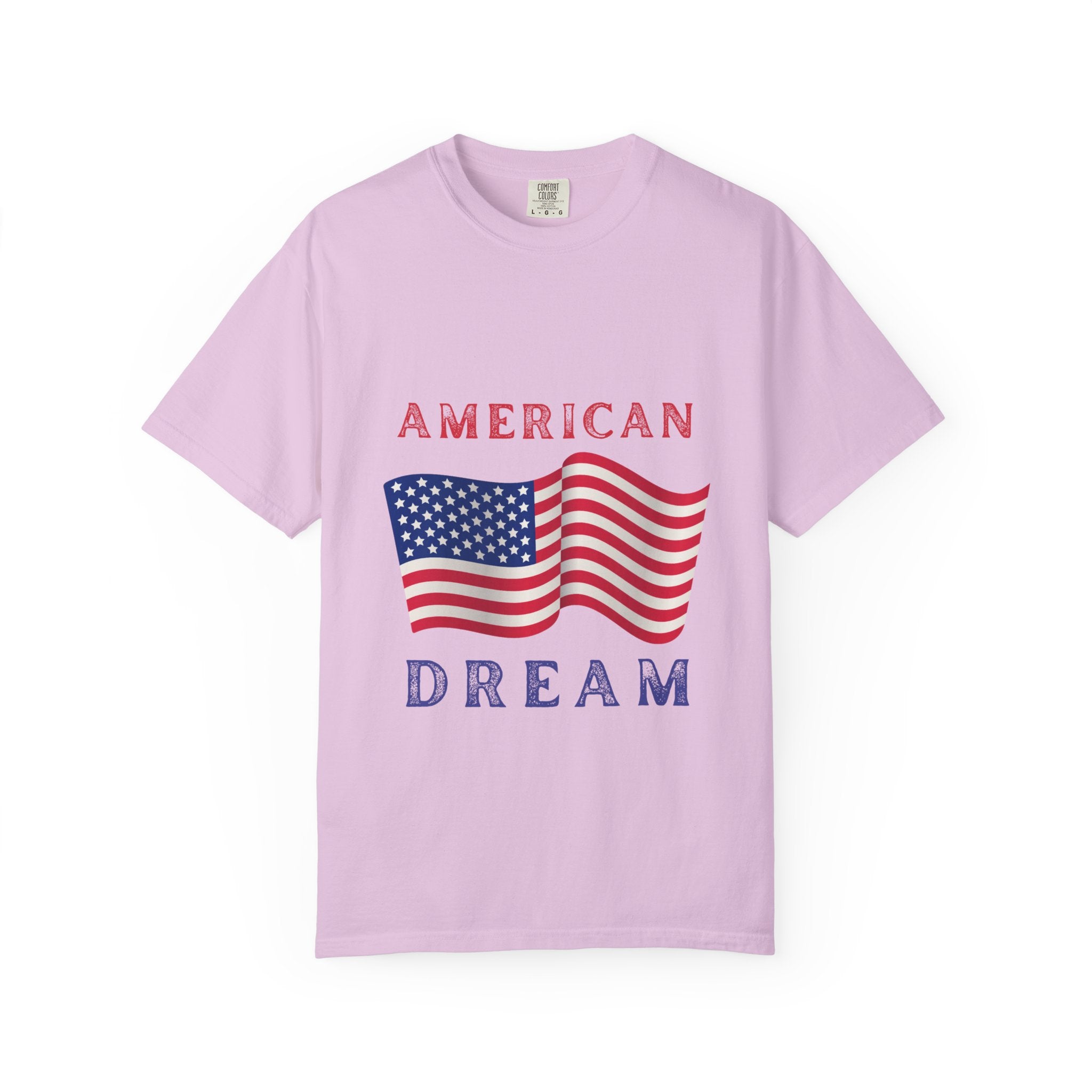 American Dream T-Shirt — Vintage Flag Graphic Tee for 4th of July & Patriotic Celebrations