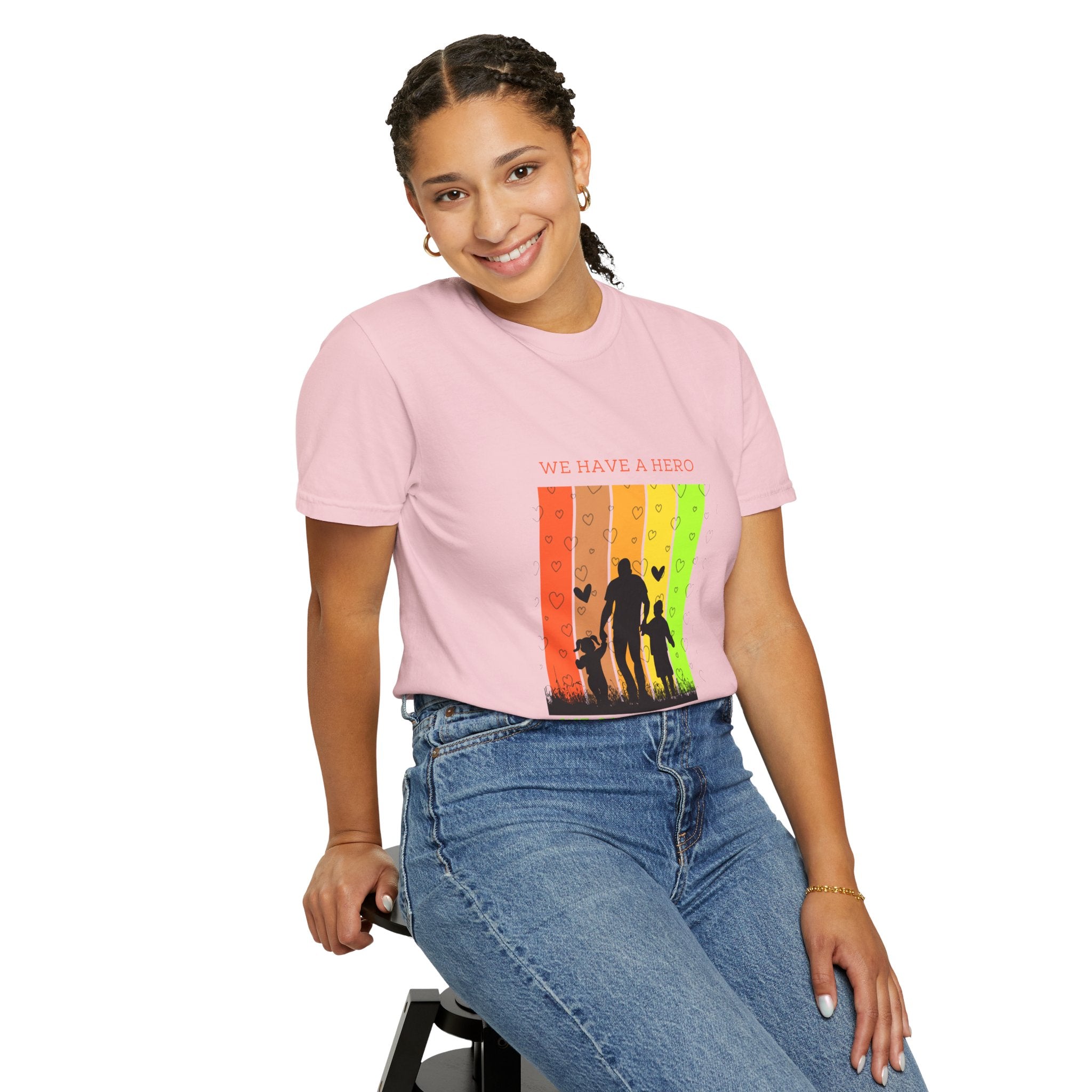We Have a Hero Family Silhouette T-Shirt