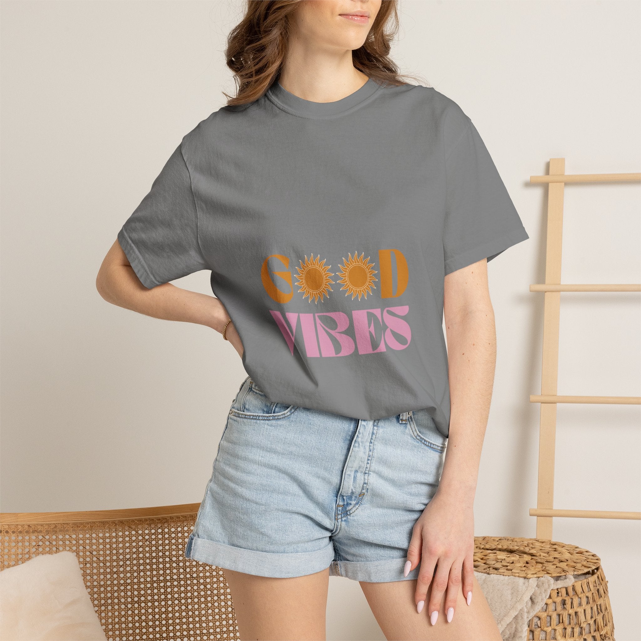Good Vibes T-Shirt — Retro Sun Graphic Tee