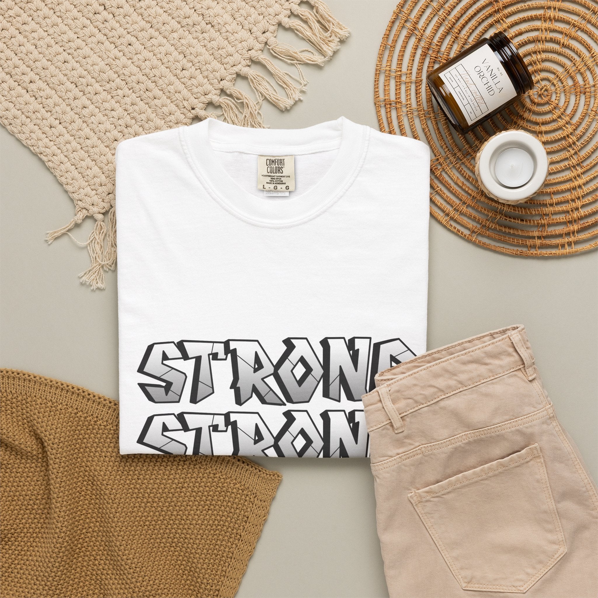 Strong Triple Stack T-Shirt — Bold Graphic Strength Tee