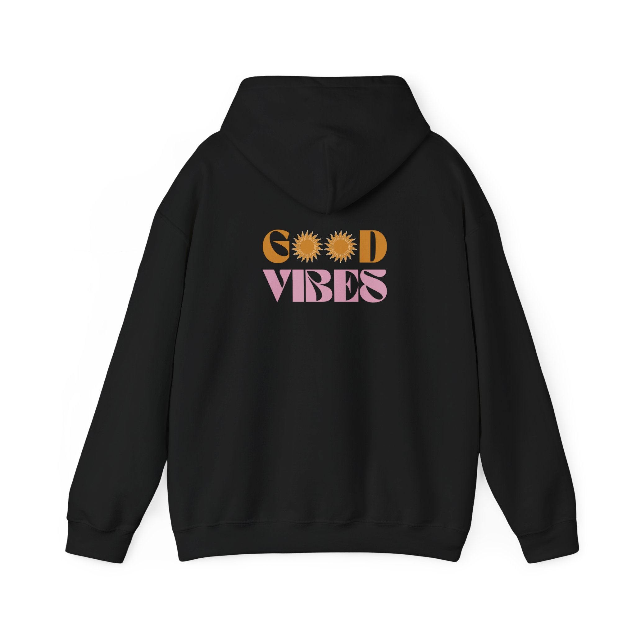Good Vibes Hoodie — Retro Sun Graphic Pullover