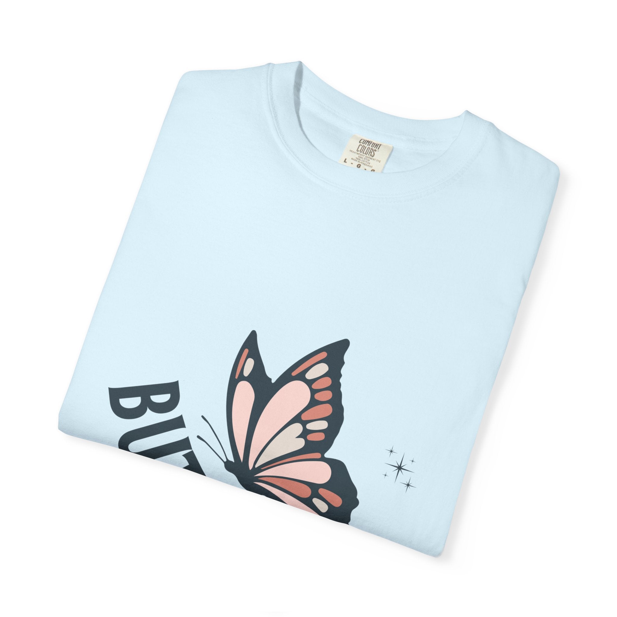 Butterfly Graphic T-Shirt — Pink Monarch Floral Tee