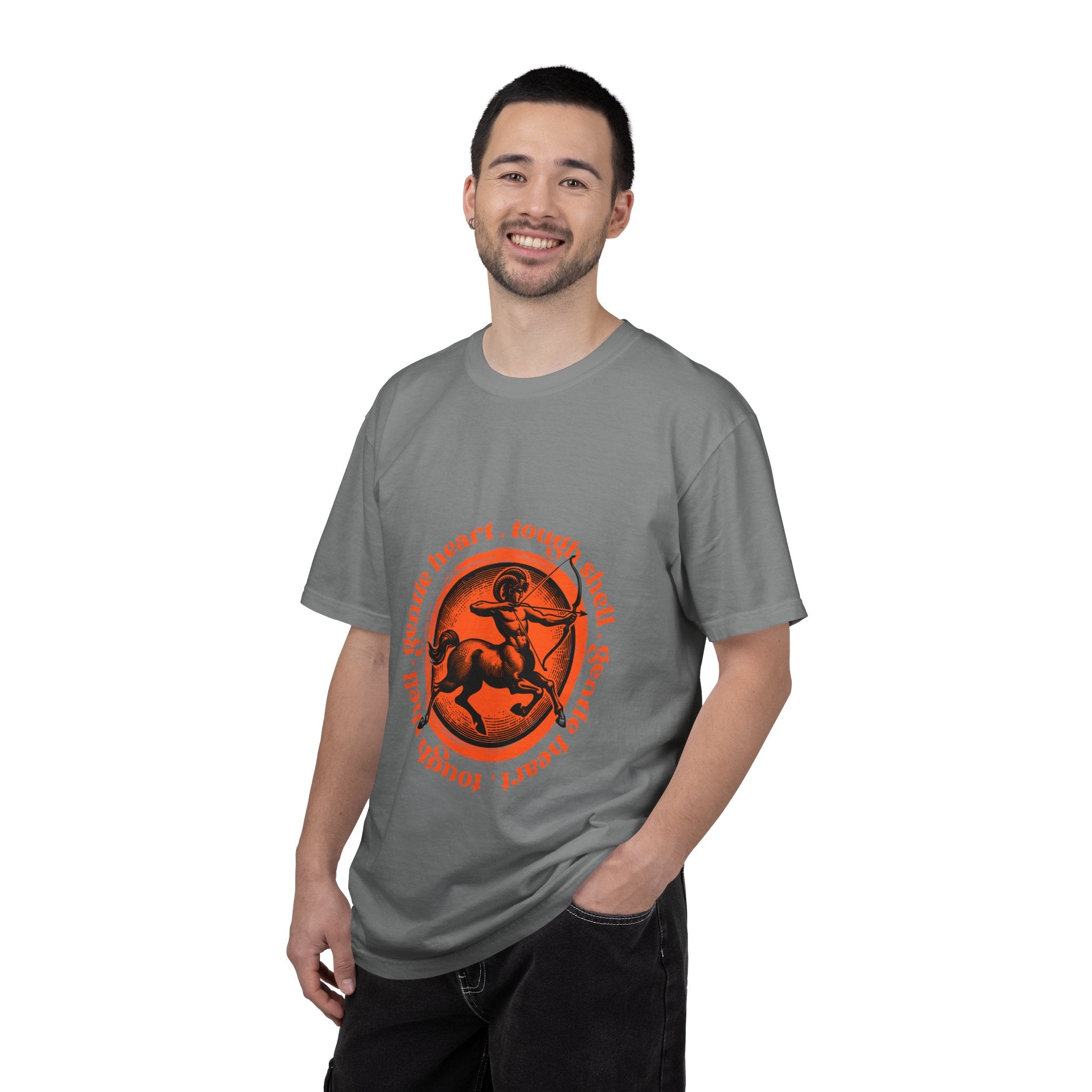 Aries Ram Graphic T-Shirt — "Gentle Heart, Tough Soul" Zodiac Tee
