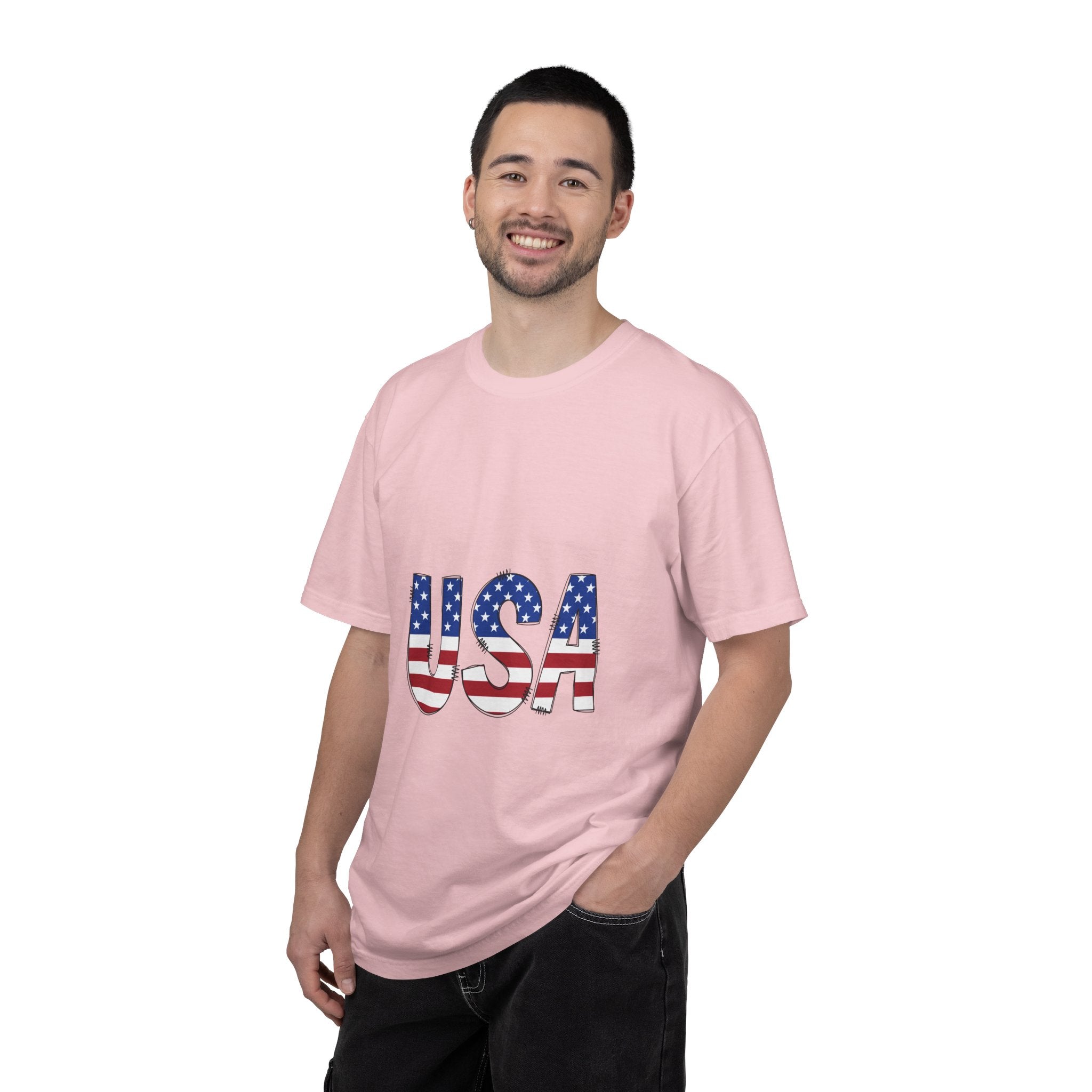 USA Flag Graphic T-Shirt — Patriotic Fourth of July Tee