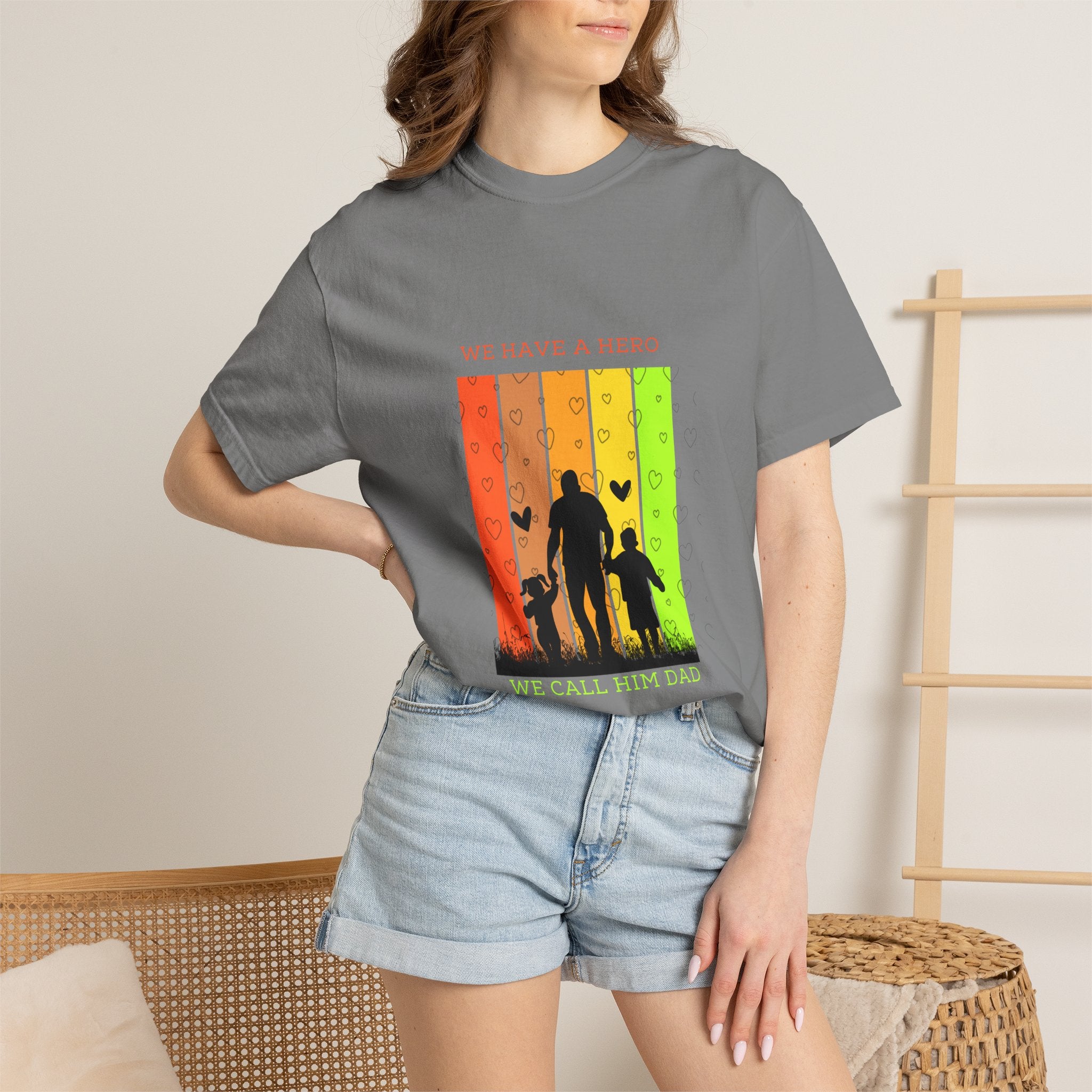 We Have a Hero Family Silhouette T-Shirt