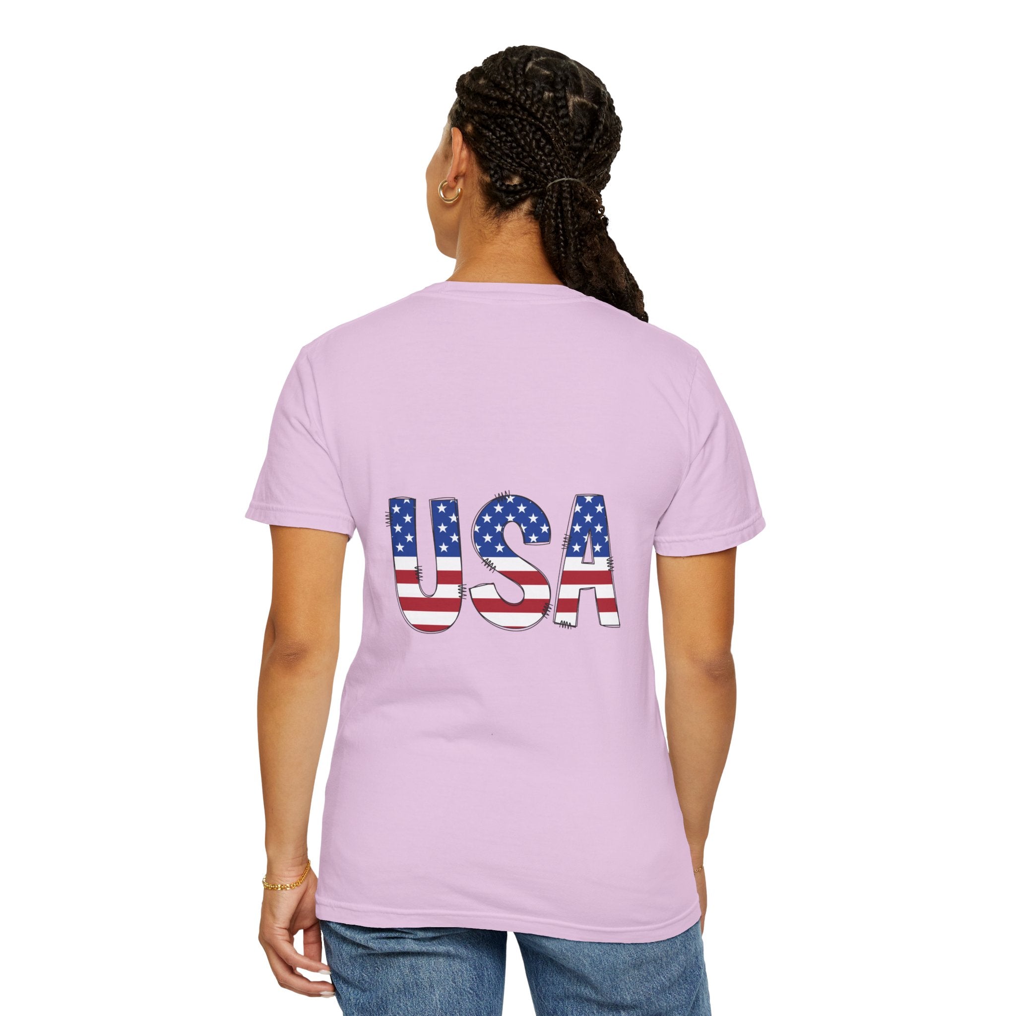 USA Flag Graphic T-Shirt — Patriotic Fourth of July Tee
