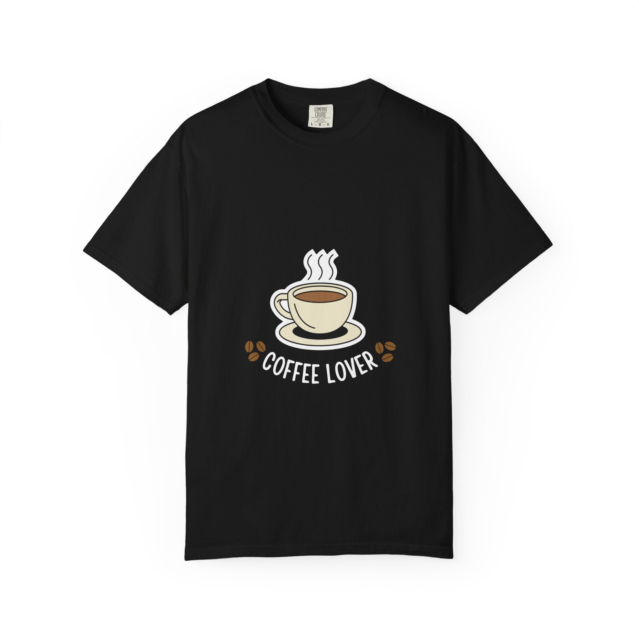 Coffee Lover T-Shirt — Cute Steaming Cup Graphic Tee for Coffee Fans